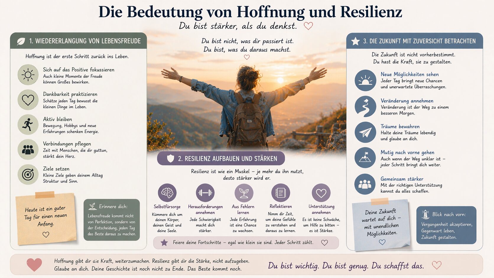 Die Bedeutung von Hoffnung und Resilienz