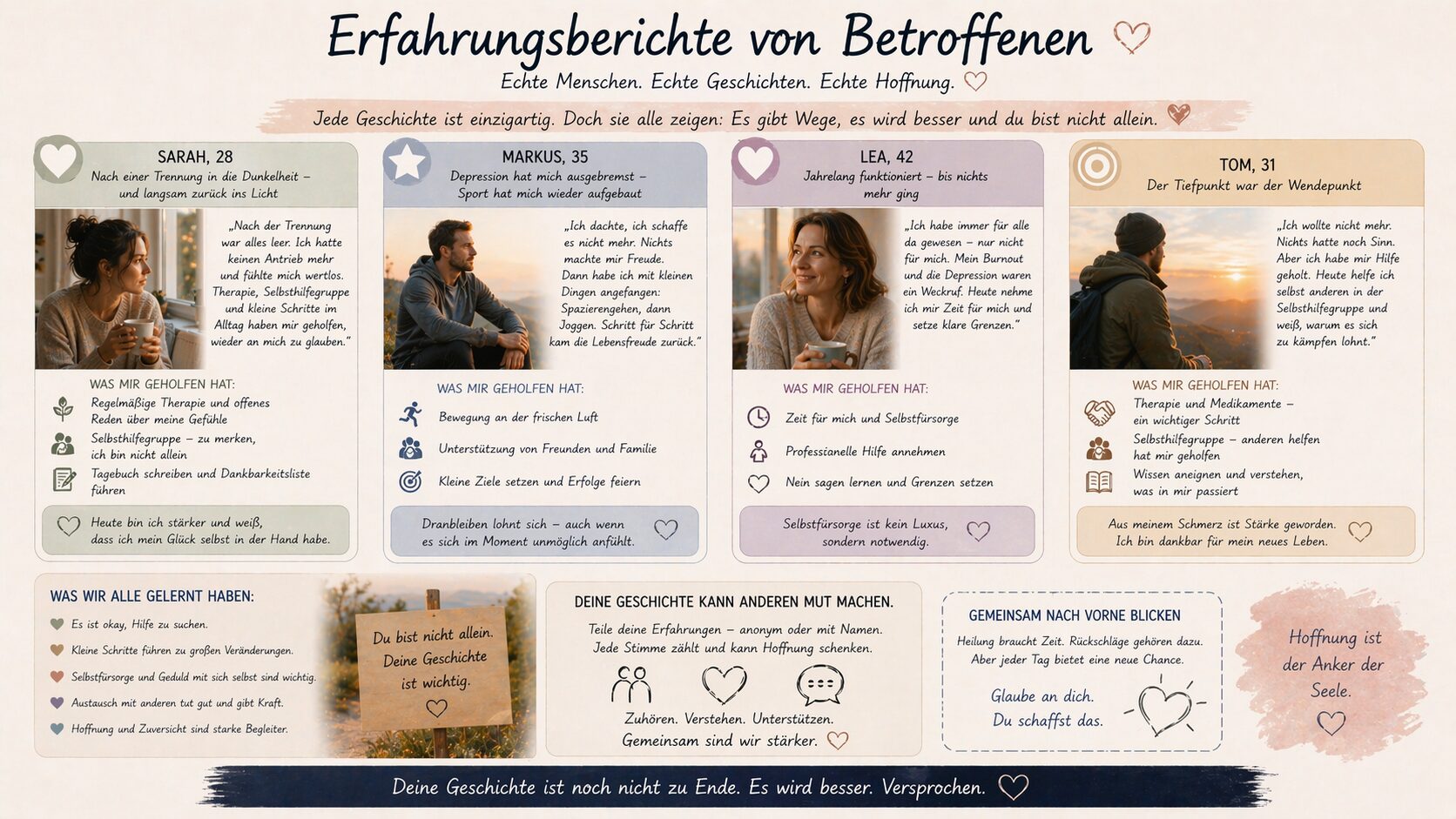 Erfahrungsberichte von Betroffenen
