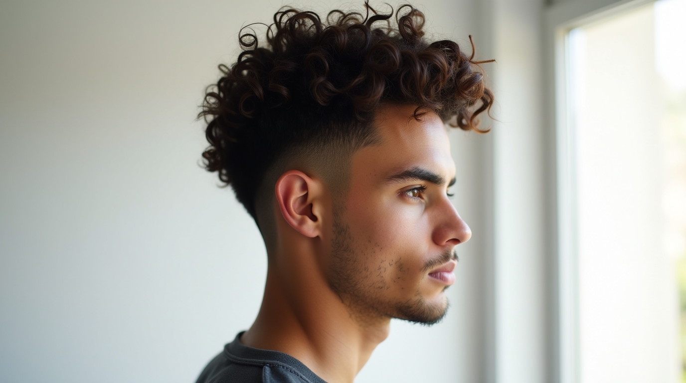 Curly Edgar Cut