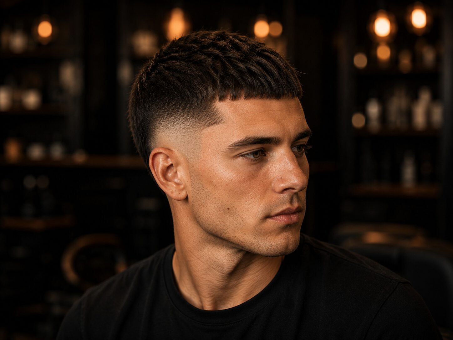 French Crop mit Burst Fade