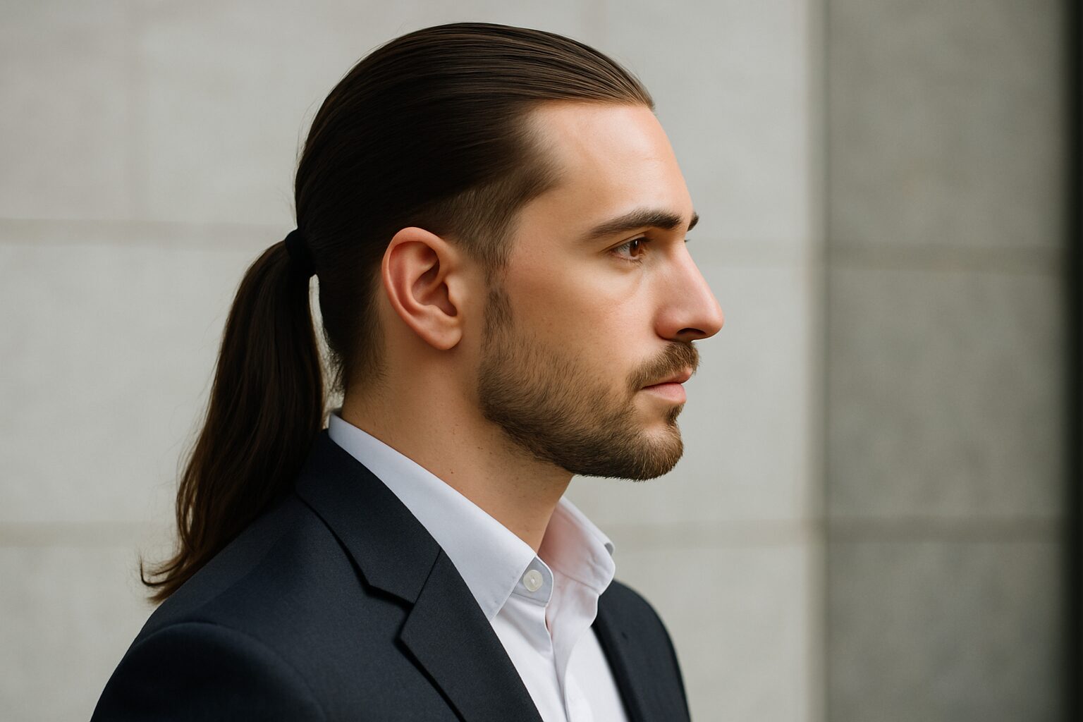Langer Low-Fade Ponytail