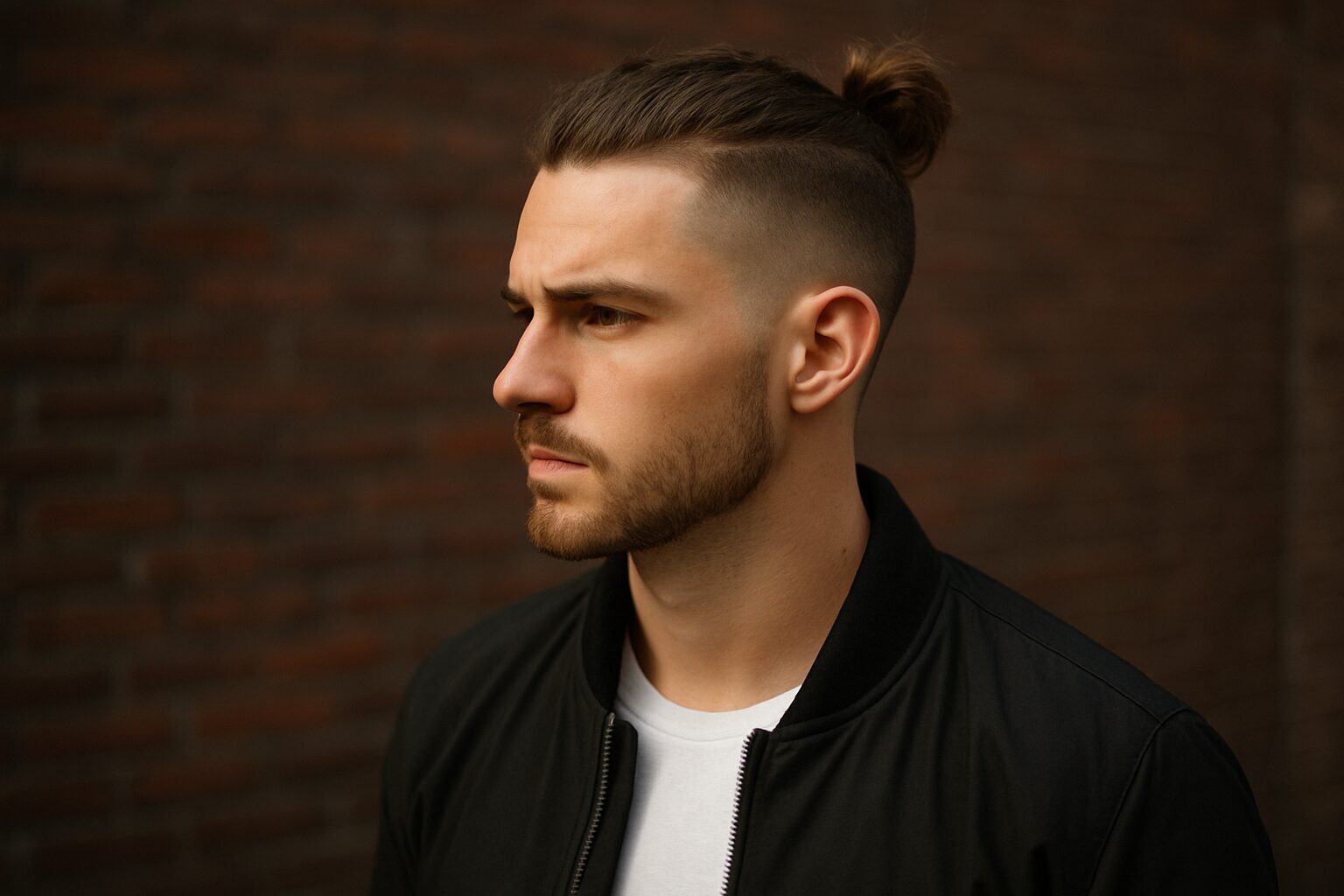 Mid-Fade Top Knot
