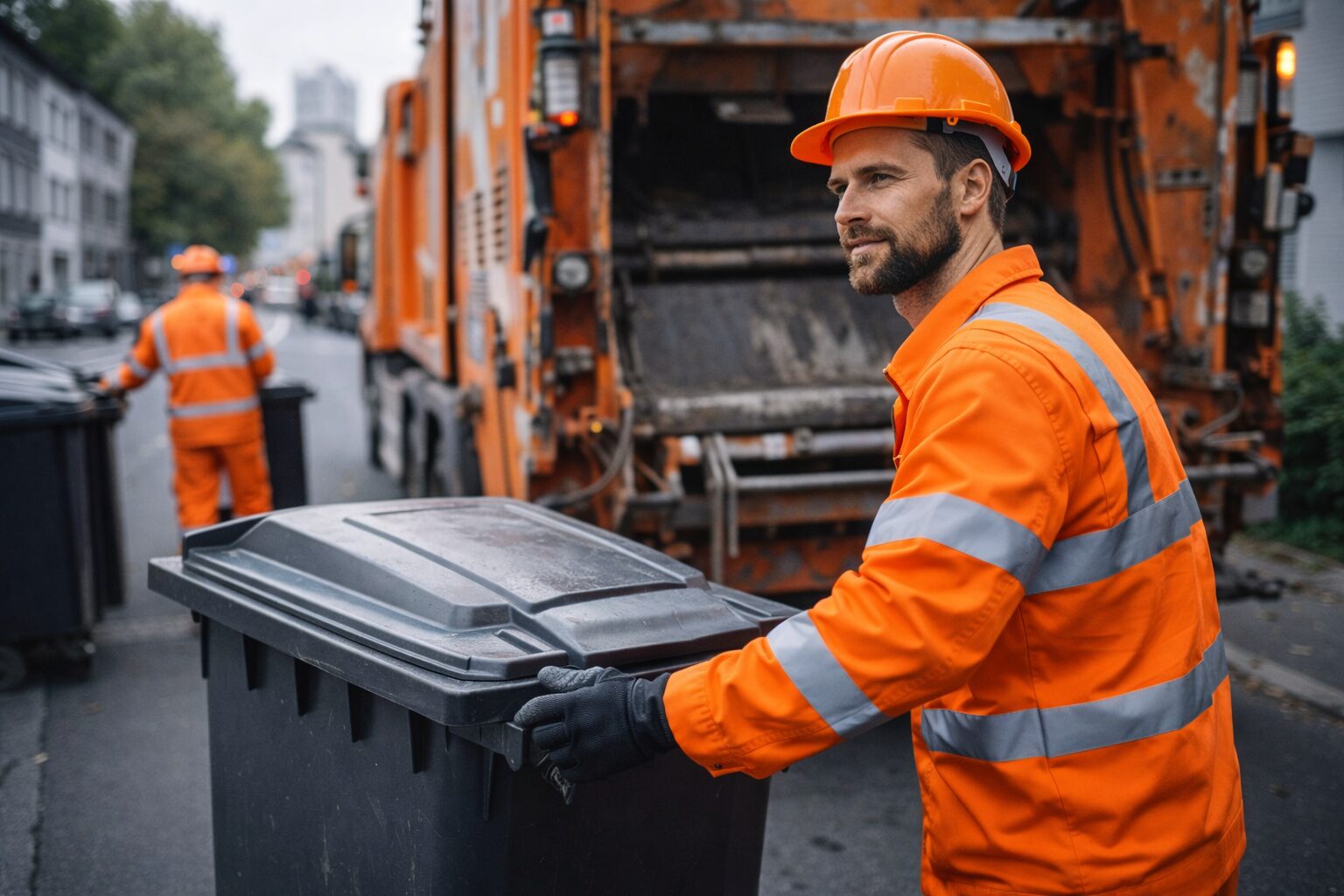 Berufskraftfahrer bei der Arbeit