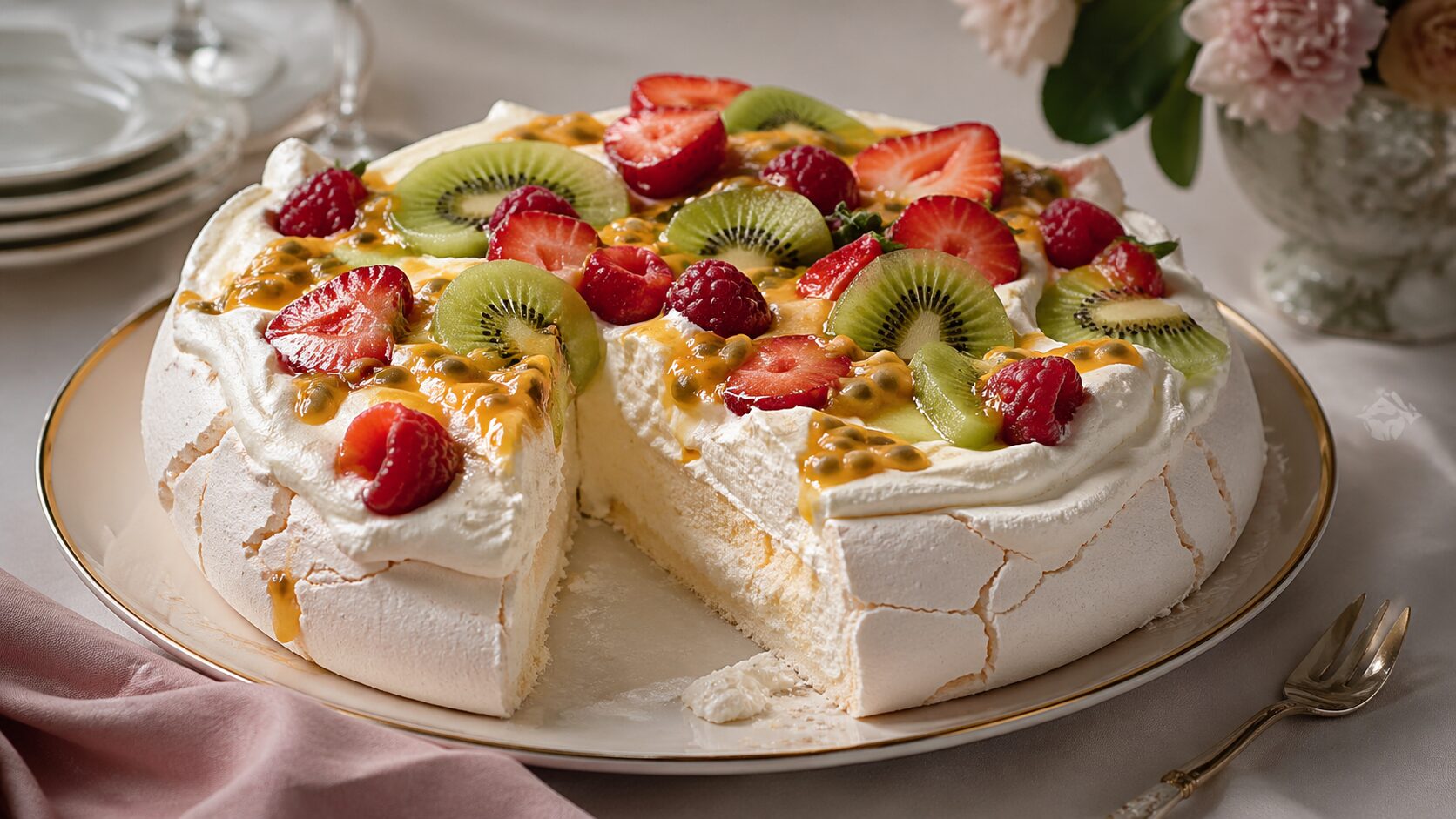 Pavlova aus Australien und Neuseeland