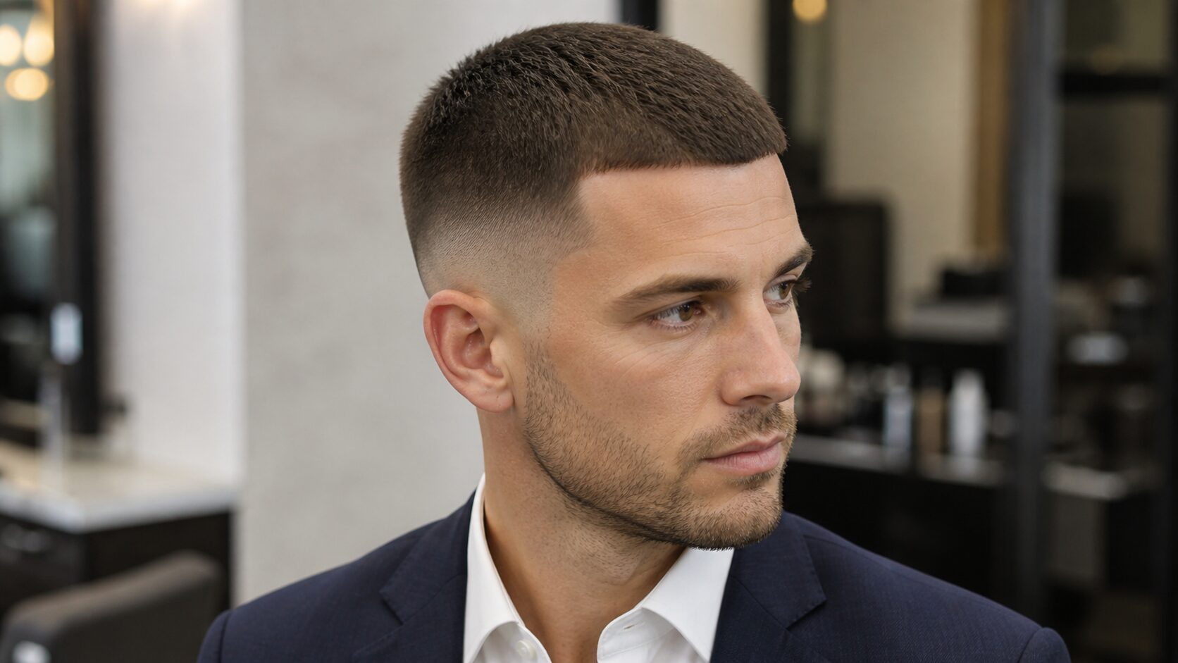 Butch Cut mit Low Fade