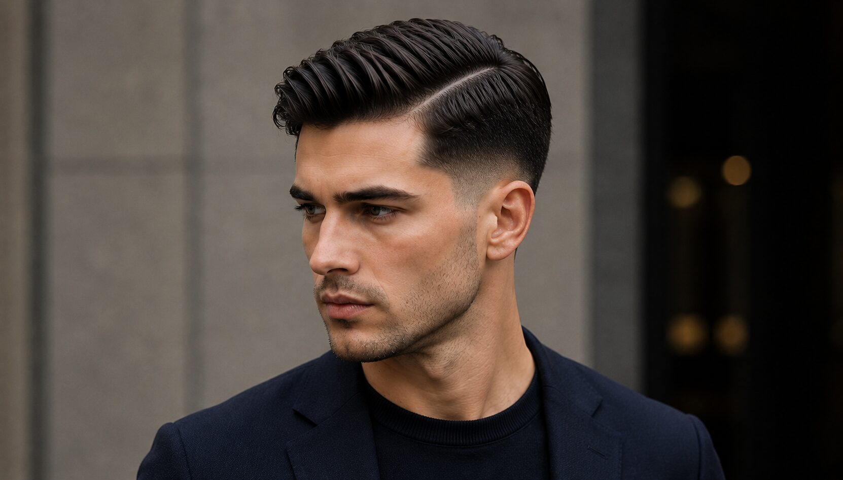 Low Fade Side Part