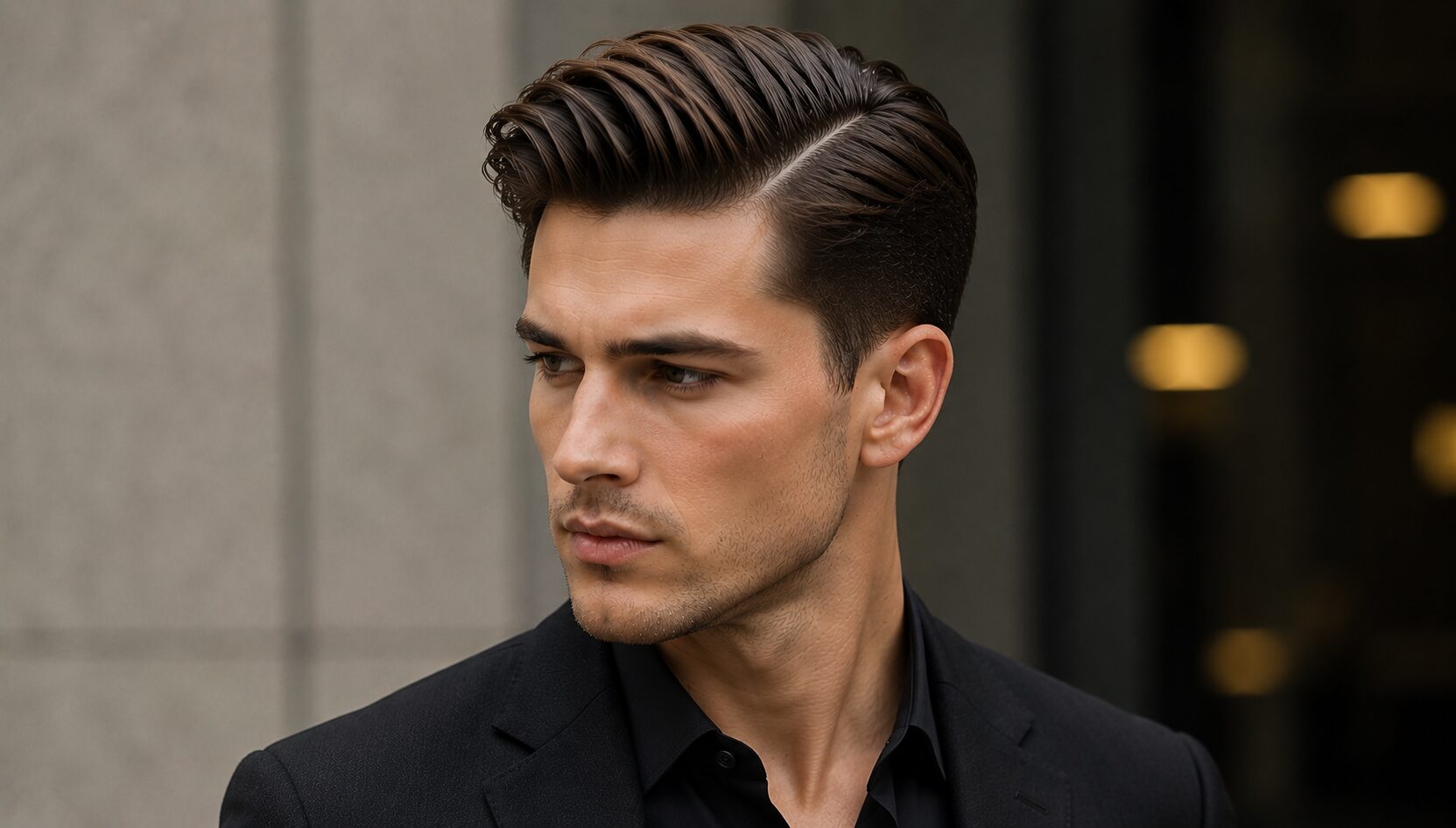 Slick Back Side Part