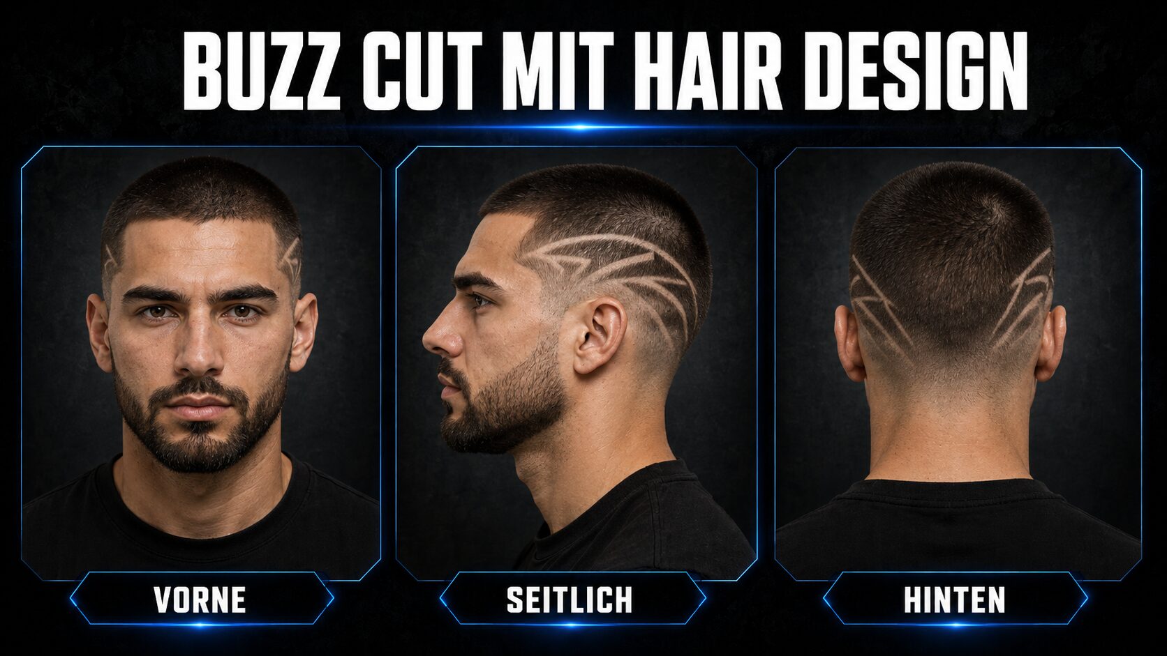Buzz Cut Männer: 10 angesagte Varianten + Styling-Guide 7 Buzz Cut mit Hair Design