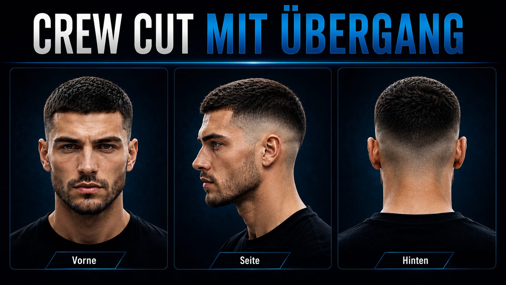 Crew Cut mit Übergang