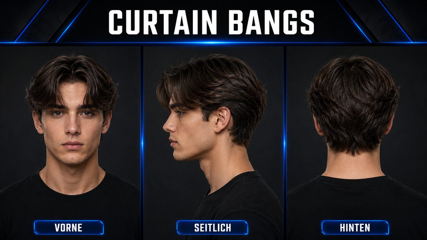 Curtain Bangs - der Vorhang-Look