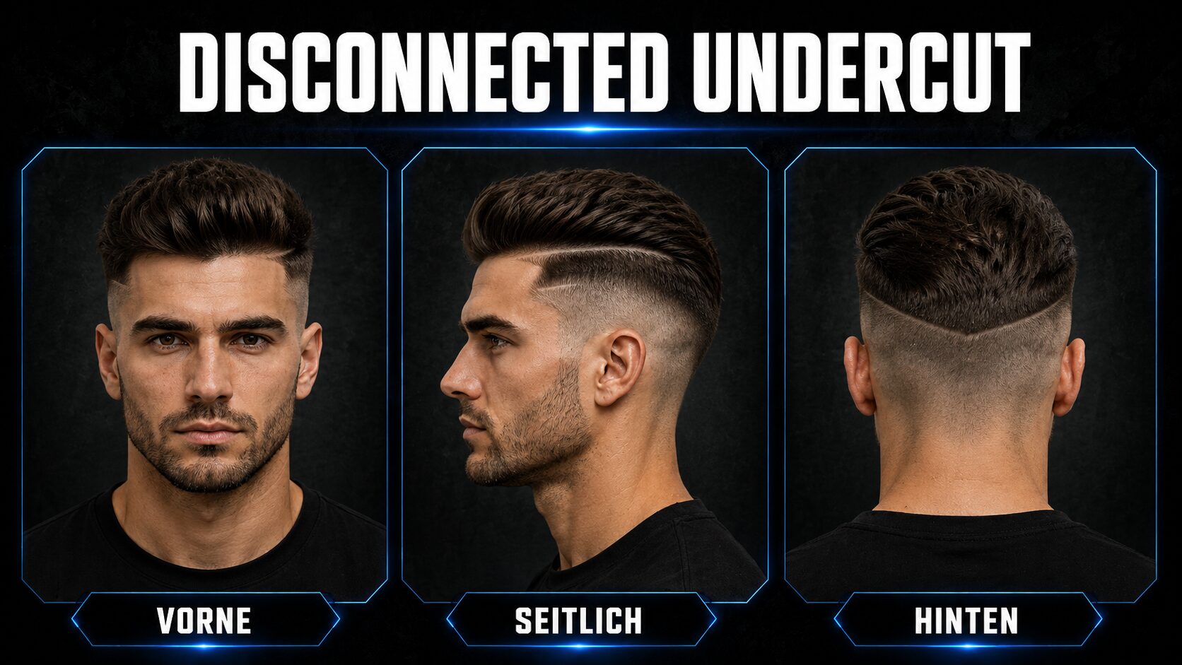 Disconnected Undercut mit hartem Kontrast