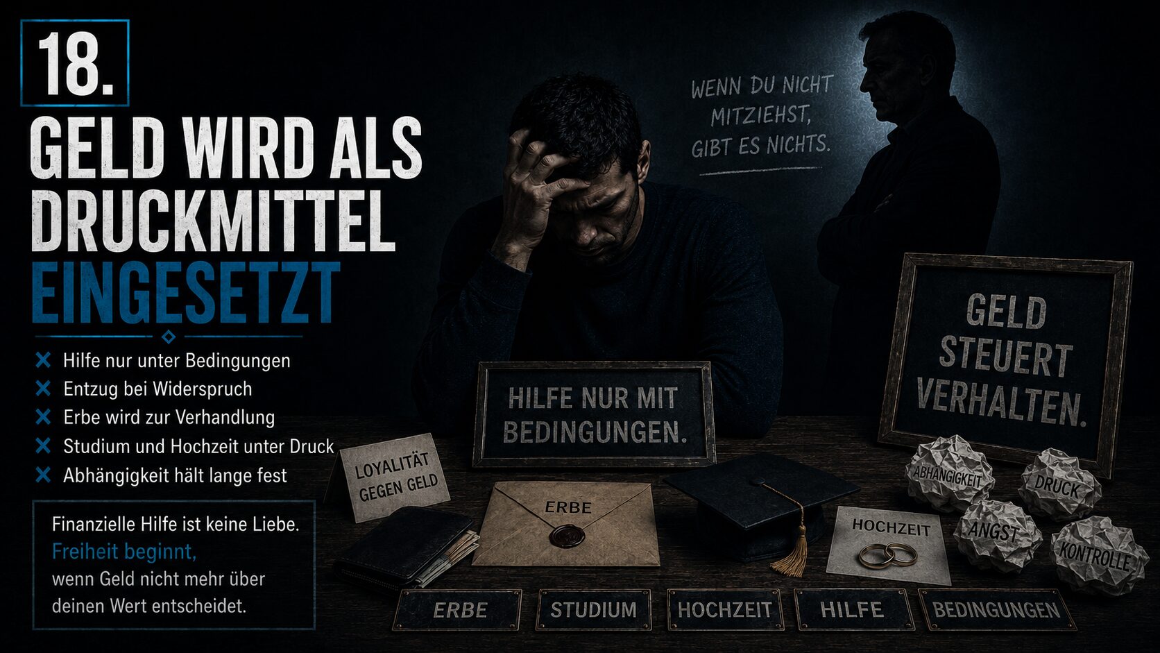 Geld wird als Druckmittel eingesetzt