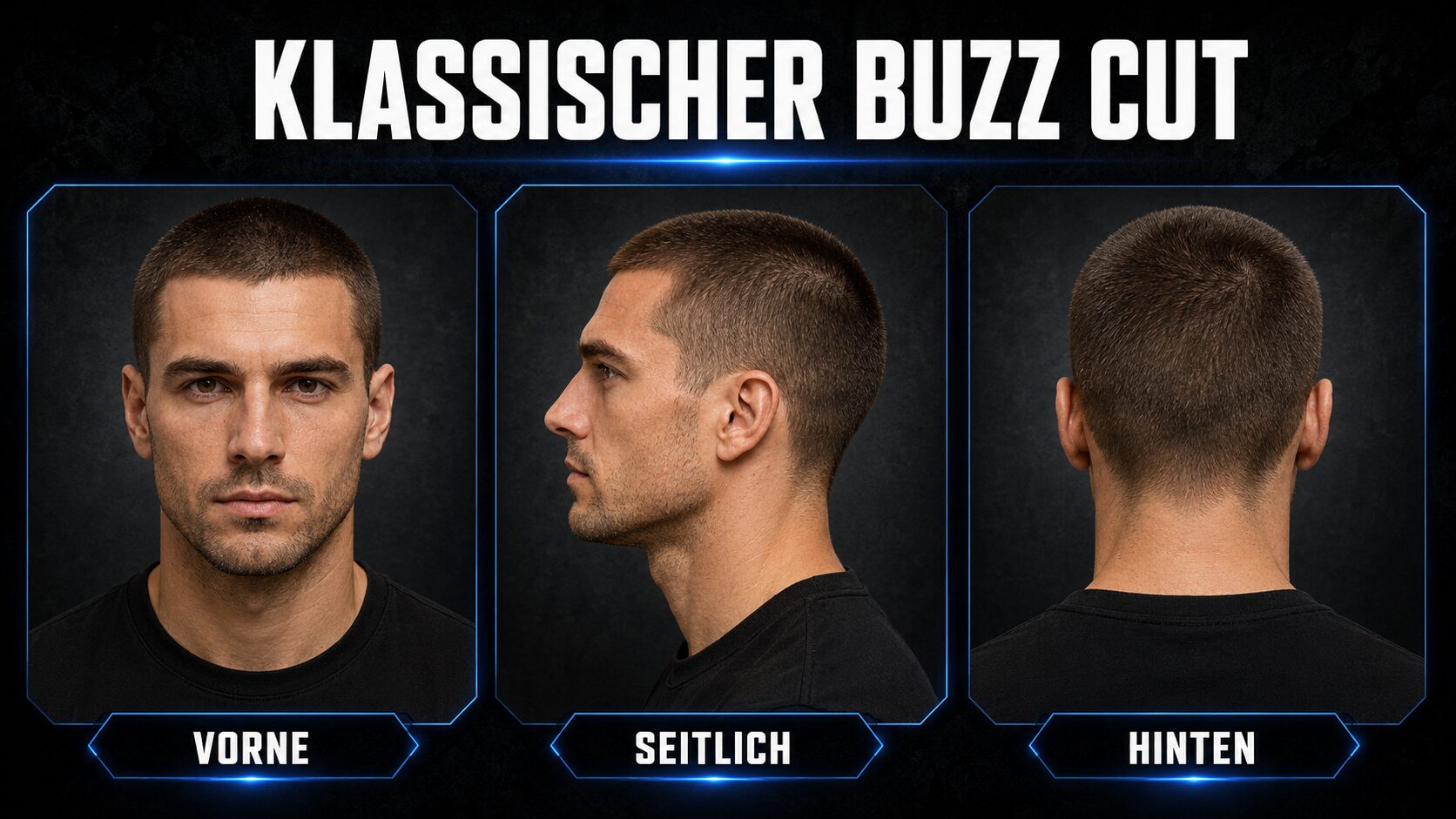 Buzz Cut Männer: 10 angesagte Varianten + Styling-Guide 1 Klassischer Buzz Cut