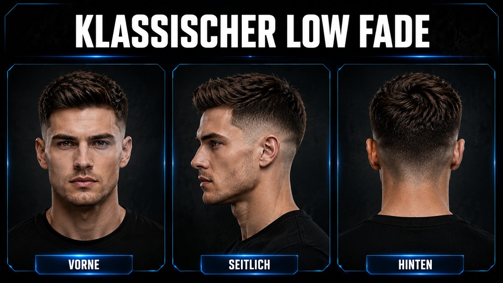 Klassischer Low Fade - der zeitlose Standard