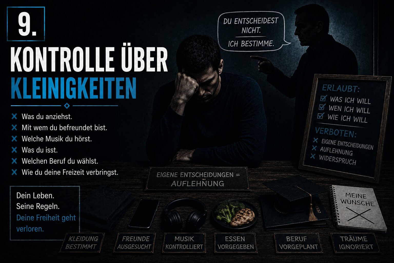 Kontrolle über Kleinigkeiten