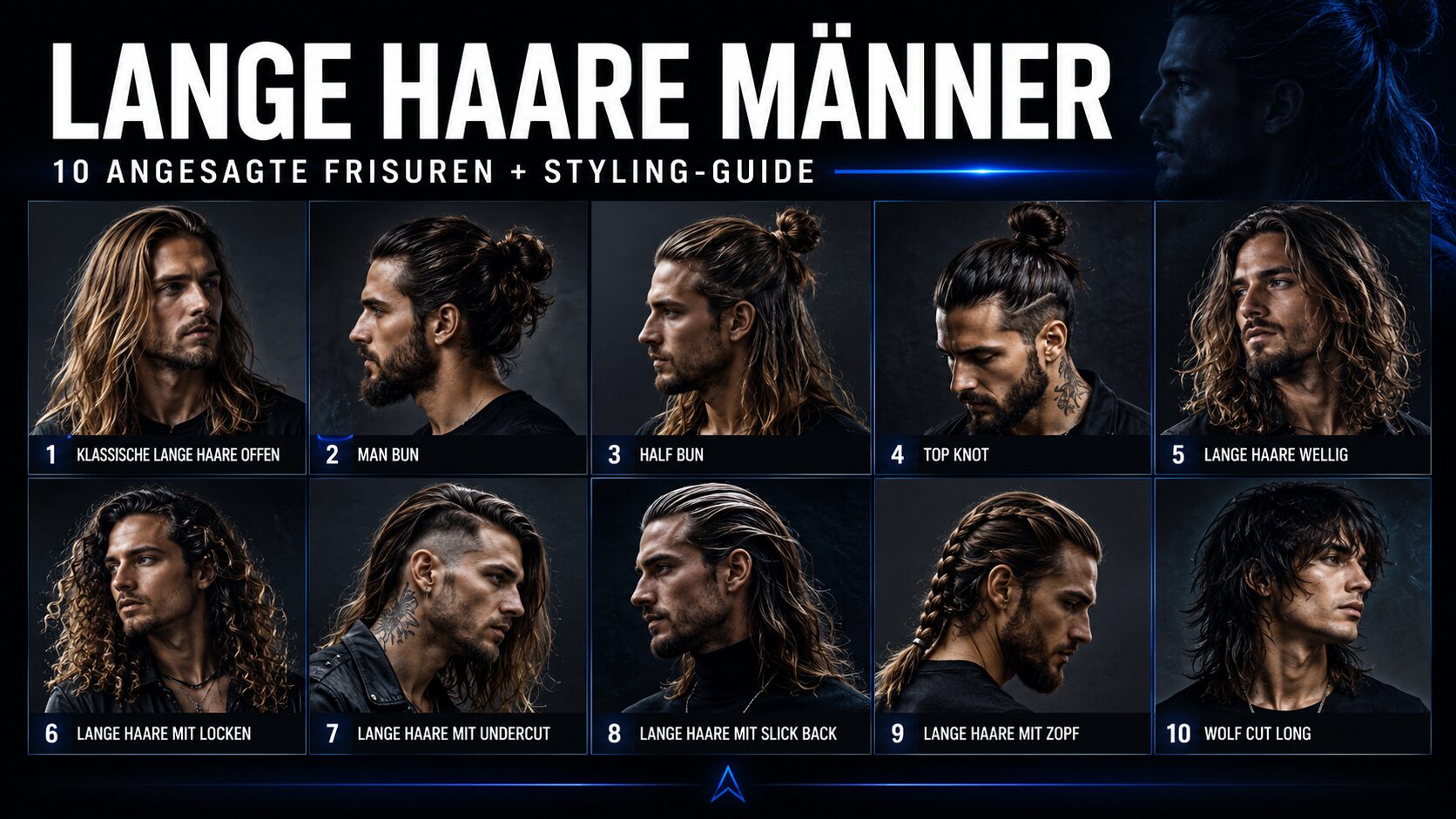 Lange Haare Männer: 10 angesagte Frisuren + Styling-Guide