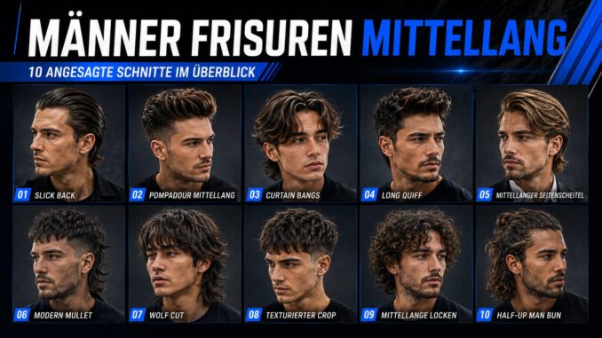 Männer Frisuren mittellang