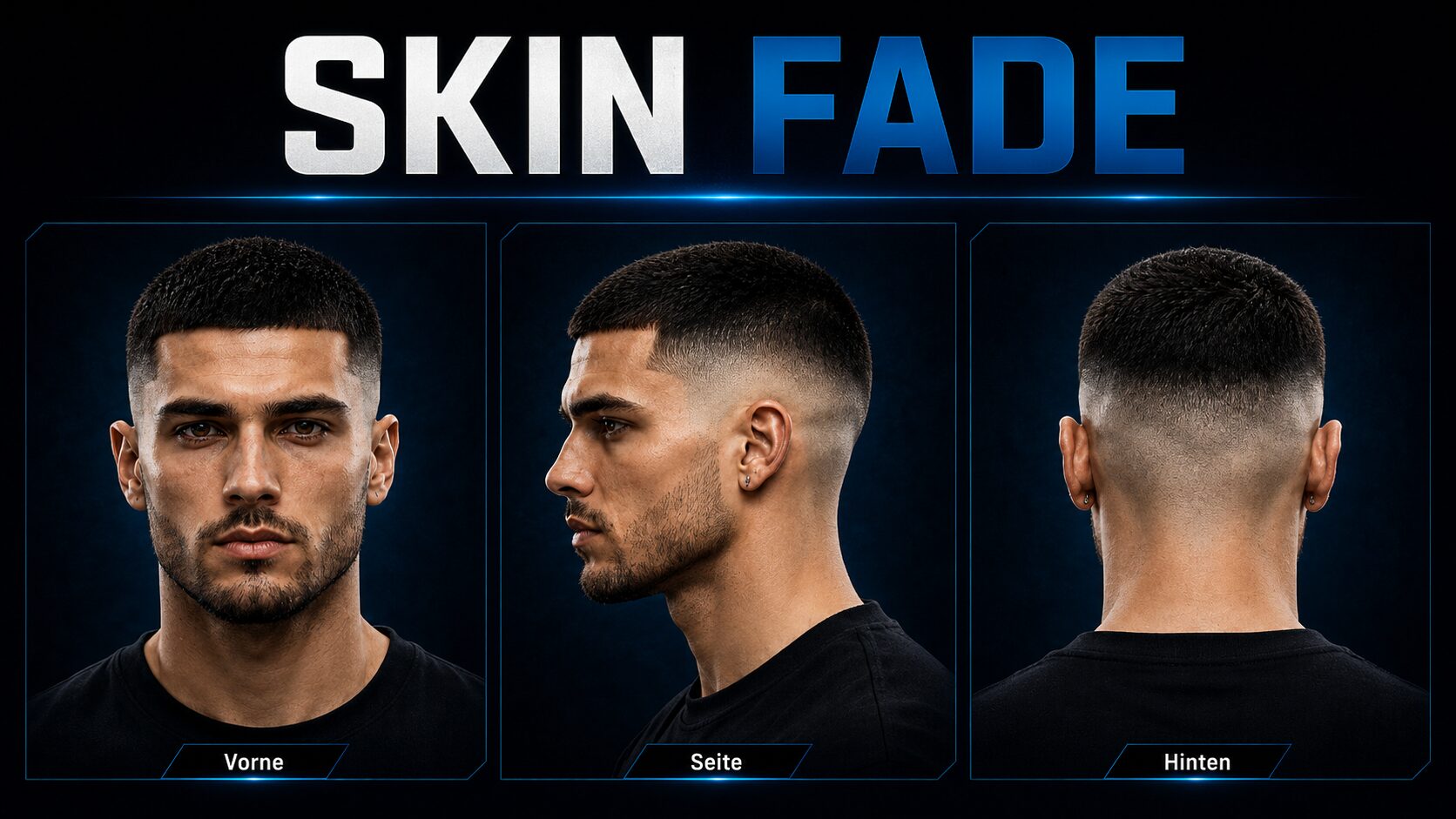 Skin Fade - auf Hautniveau ausrasiert