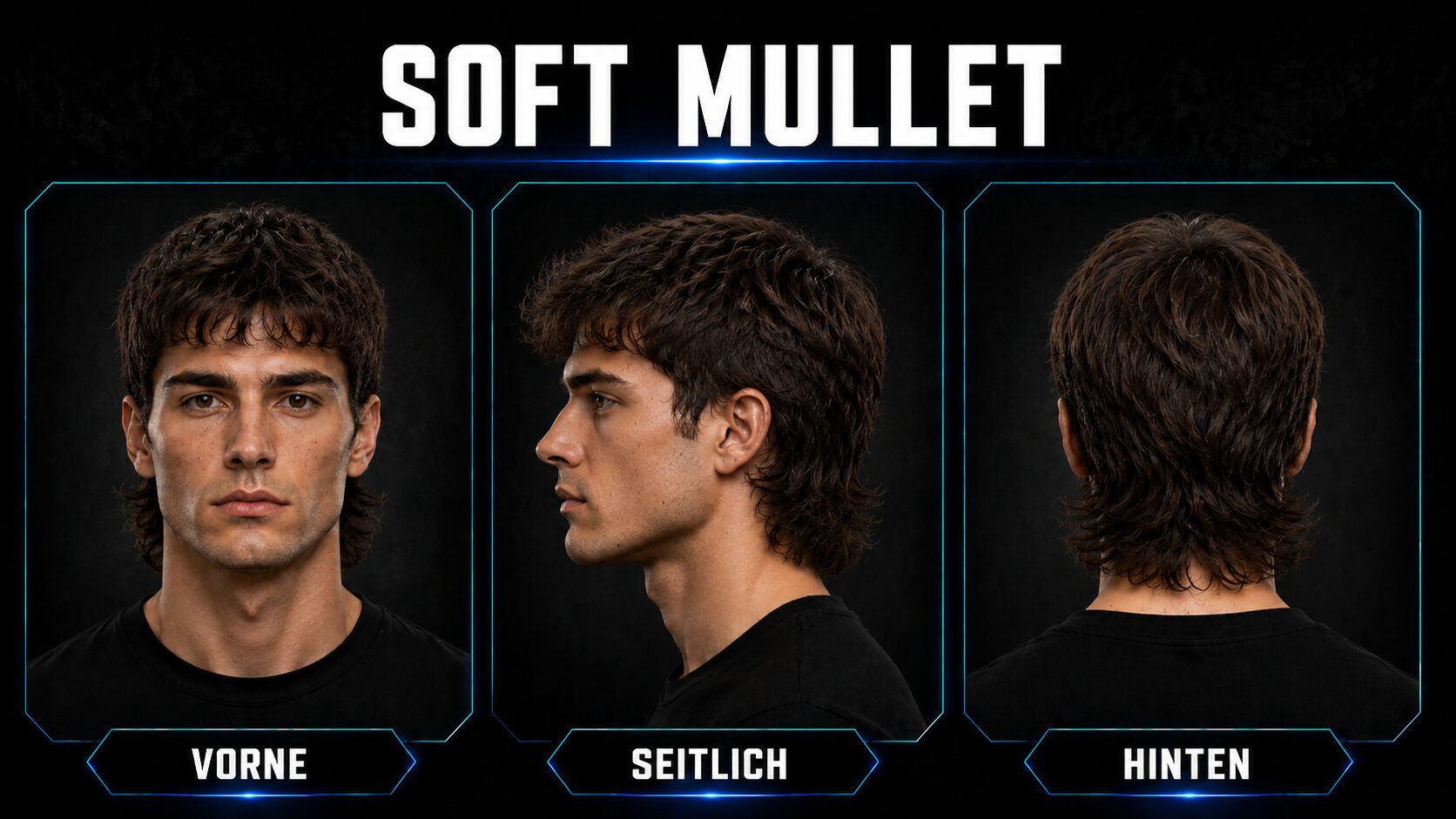 Soft Mullet als dezente Variante für Männer