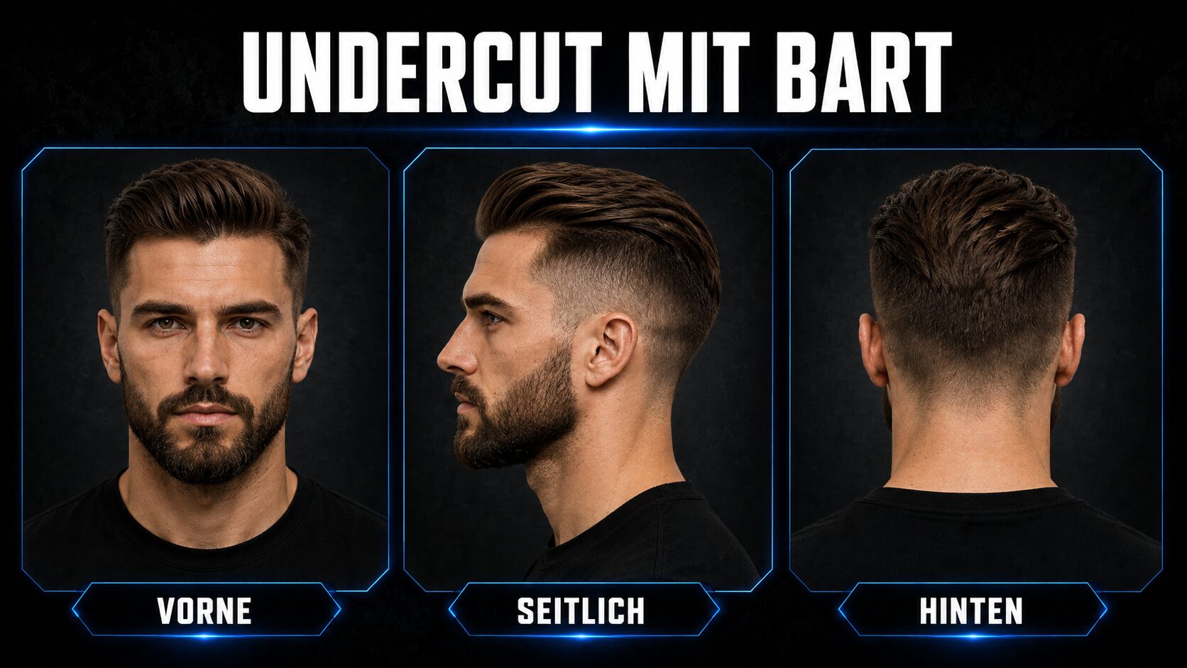 Undercut mit Bart als markante Kombination
