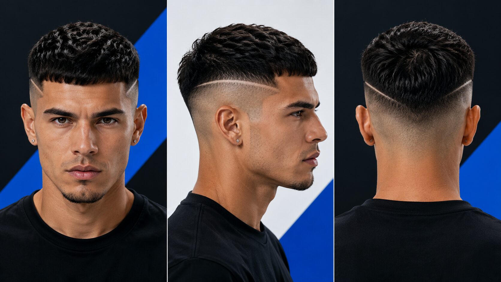 Boxerschnitt mit Undercut und klarer Trennlinie zwischen Seiten und Deckhaar