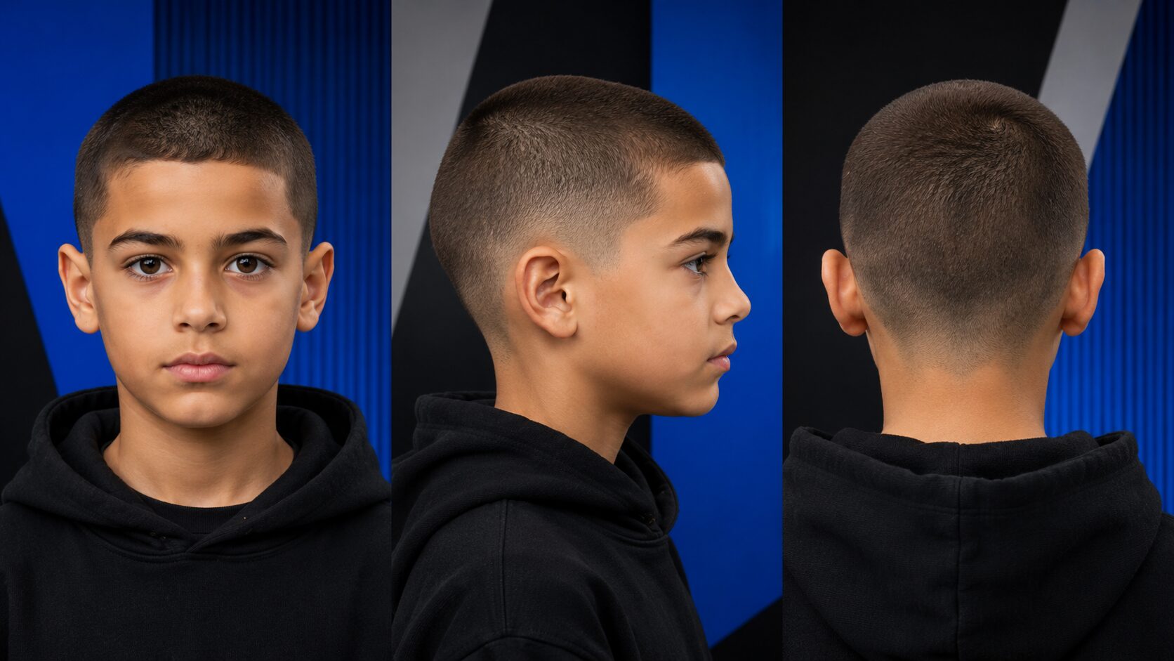Buzz Cut für Jungs ab 10 mit gleichmäßig kurzer Länge