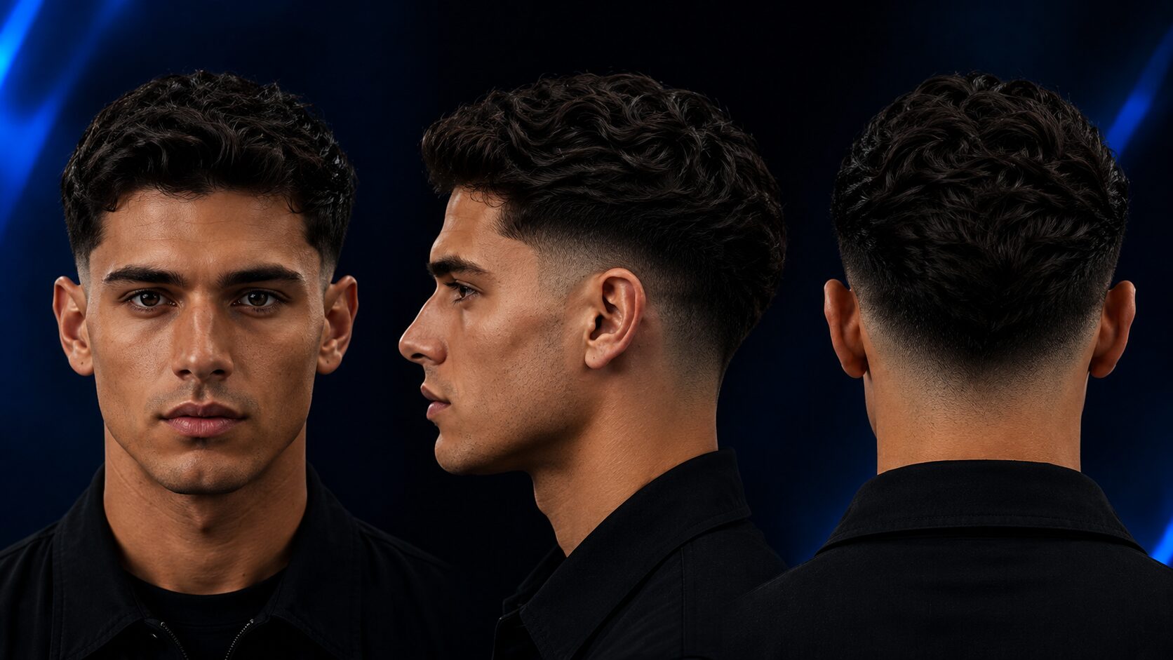 Fade Frisur Männer: Alle Varianten und Techniken im Überblick 7 Drop Fade Technik mit hinter dem Ohr abfallendem Übergang