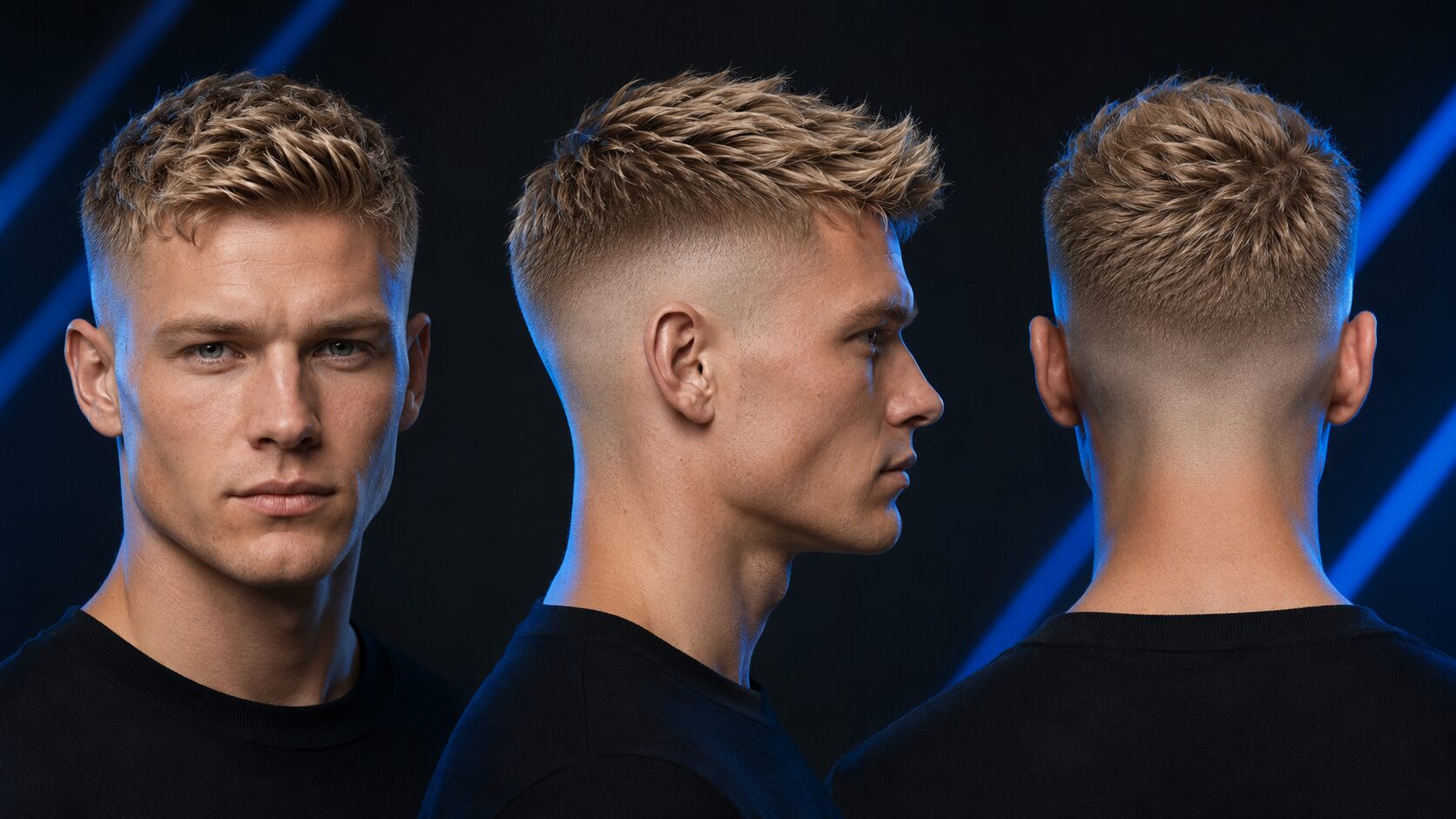 High Fade Männer: 10 Varianten des markanten Übergangs 8 High Fade Männer mit natürlichen Locken und definierter Deckhaar-Struktur