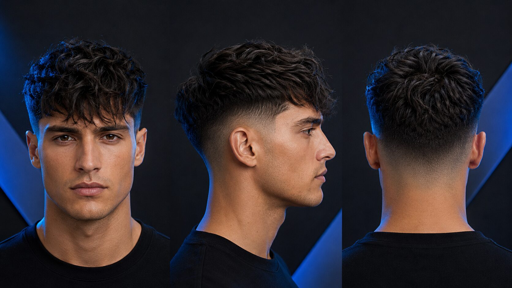 High Fade Männer: 10 Varianten des markanten Übergangs 7 High Fade Männer mit texturiertem Fringe und leicht in die Stirn fallenden Fransen