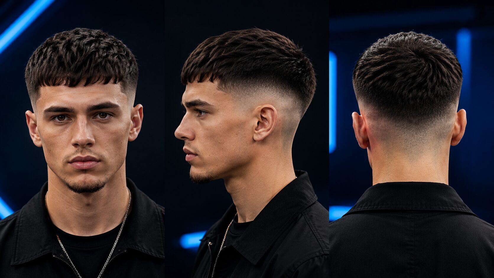 High Taper Fade mit French Crop und markanter Stirnpartie