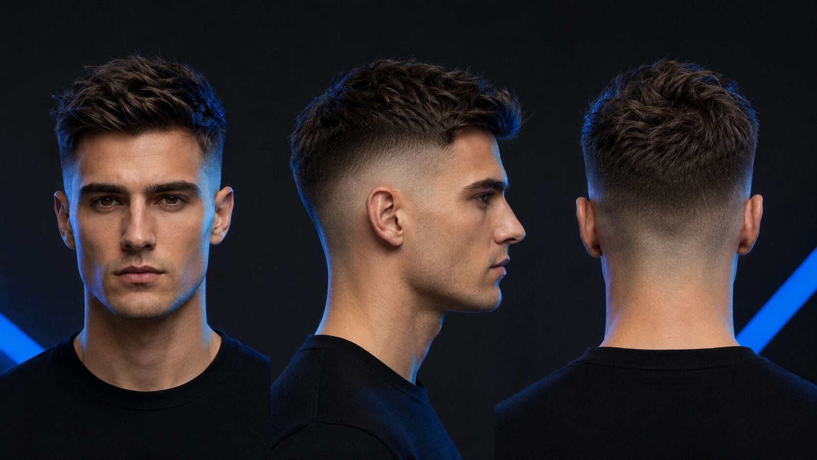 High Fade Männer: 10 Varianten des markanten Übergangs 1 Klassischer High Fade Männer mit hohem Ansatzpunkt und markantem Kontrast