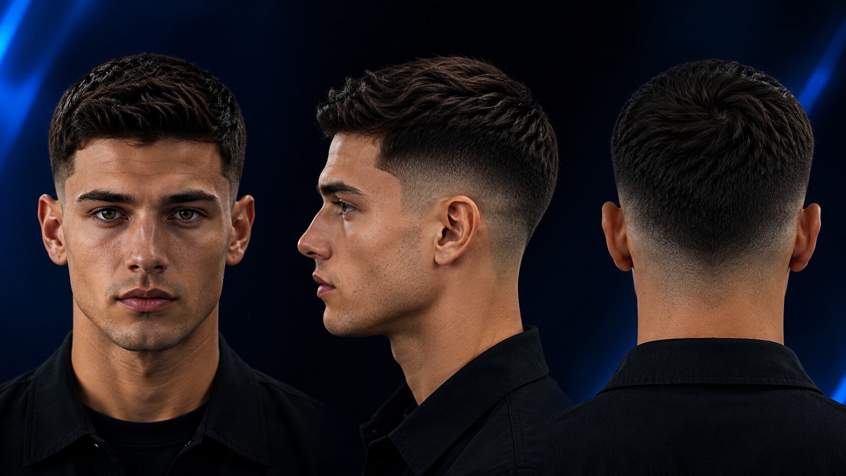 Fade Frisur Männer: Alle Varianten und Techniken im Überblick 1 Low Fade Frisur mit tiefem Übergang knapp über den Ohren