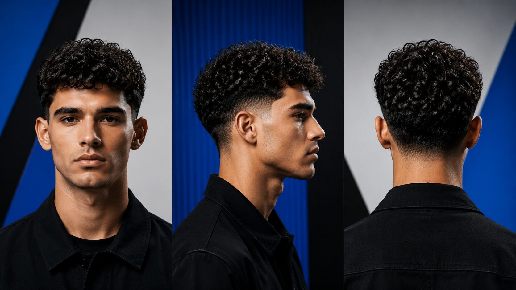 Low Taper Fade für lockiges Haar