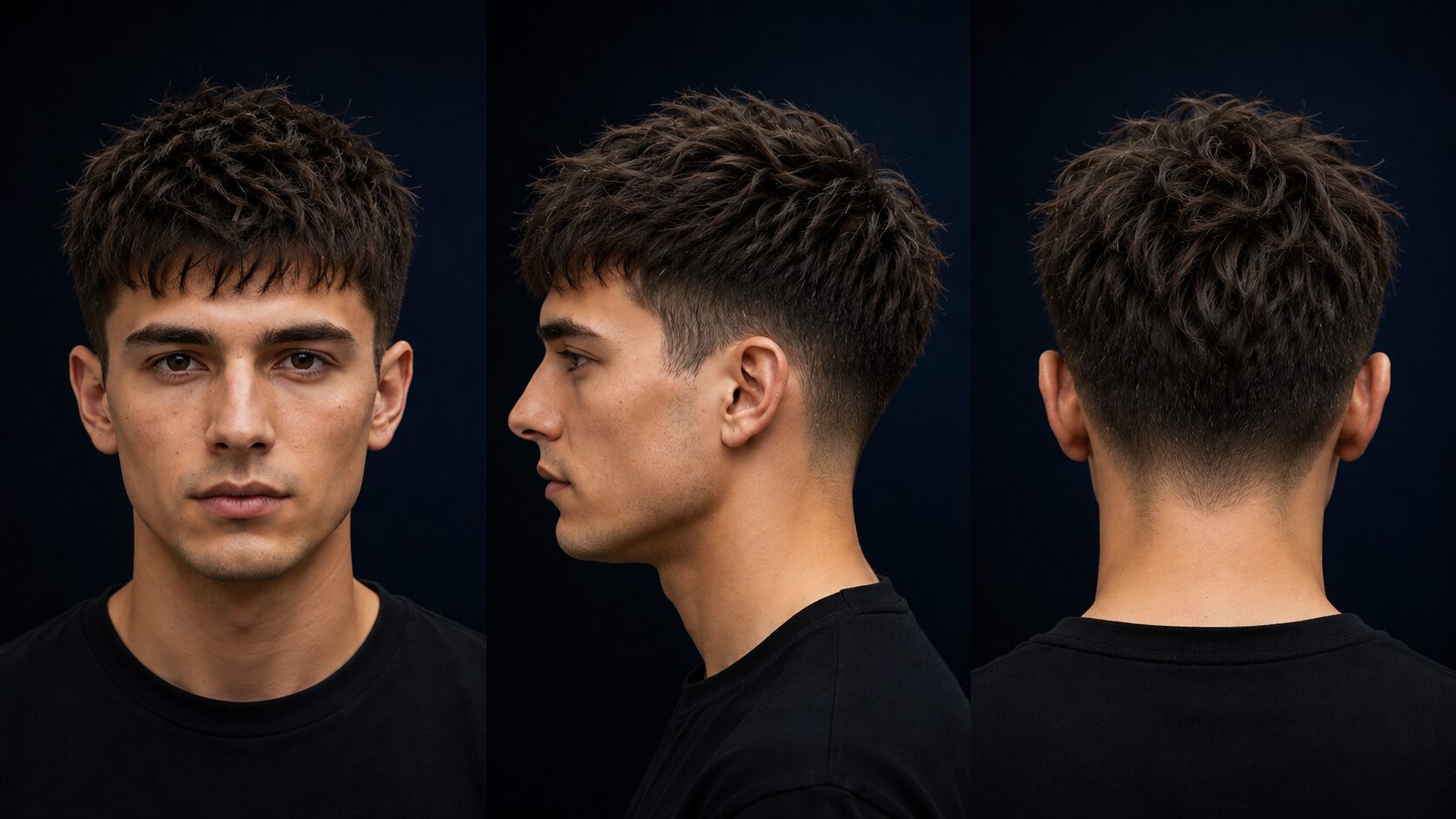 Textured Crop Männer: 10 angesagte Varianten + Styling-Guide 4 Messy Textured Crop mit wild texturiertem, ungeordnetem Deckhaar