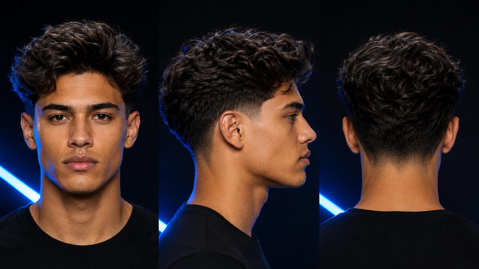 Mid Taper Fade Männer: 10 Varianten des dezenten Übergangs 9 Mid Taper Fade Männer mit voluminösem Fluffy Hair Styling und Bewegung