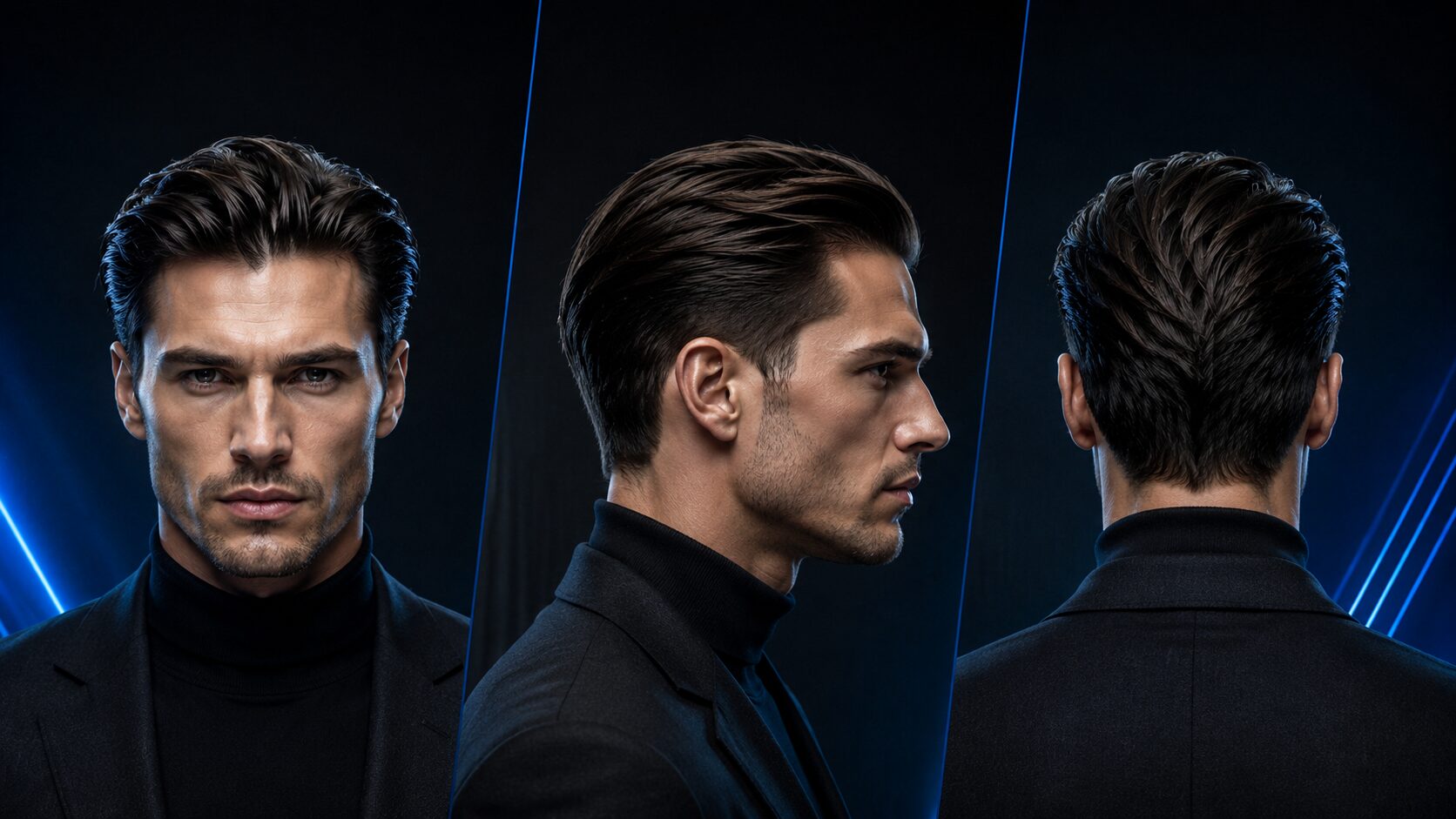 Modern Slick Back mit mattem Finish und weicher Struktur