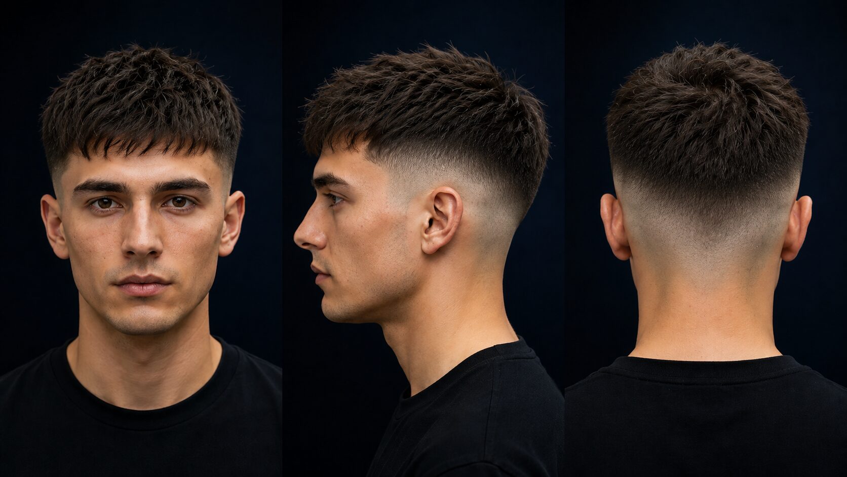 Textured Crop Männer: 10 angesagte Varianten + Styling-Guide 8 Textured Crop mit hautnahem Skin Fade und maximalem Kontrast