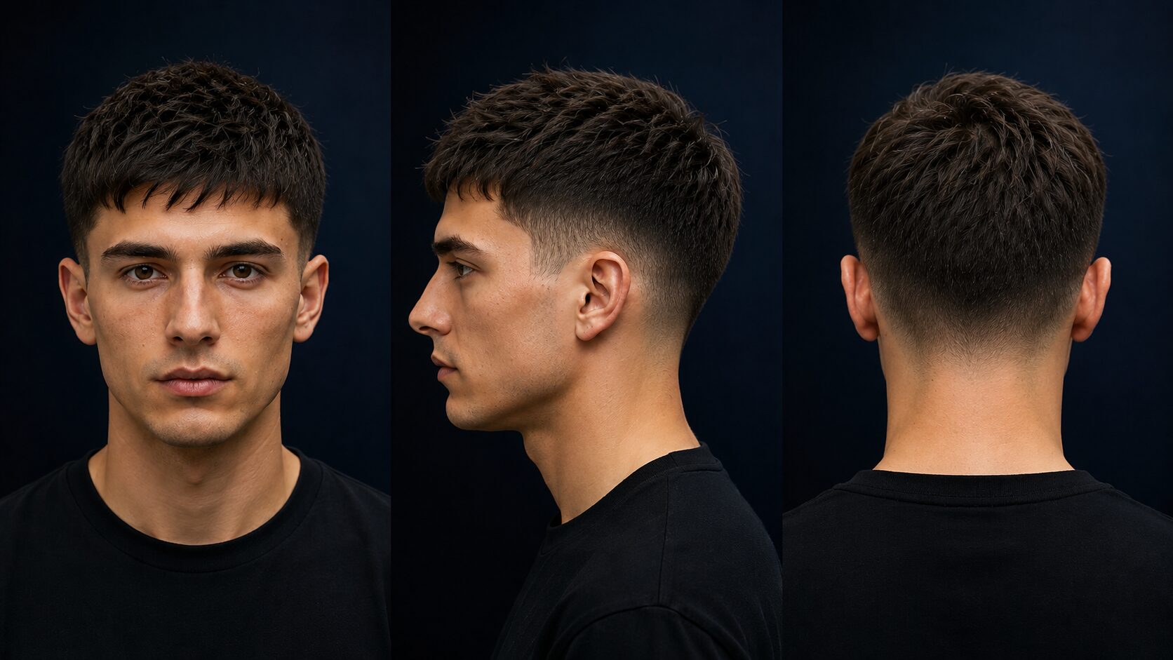 Textured Crop Männer: 10 angesagte Varianten + Styling-Guide 6 Textured Crop mit sauberem Low Fade an den Seiten, businesstauglich