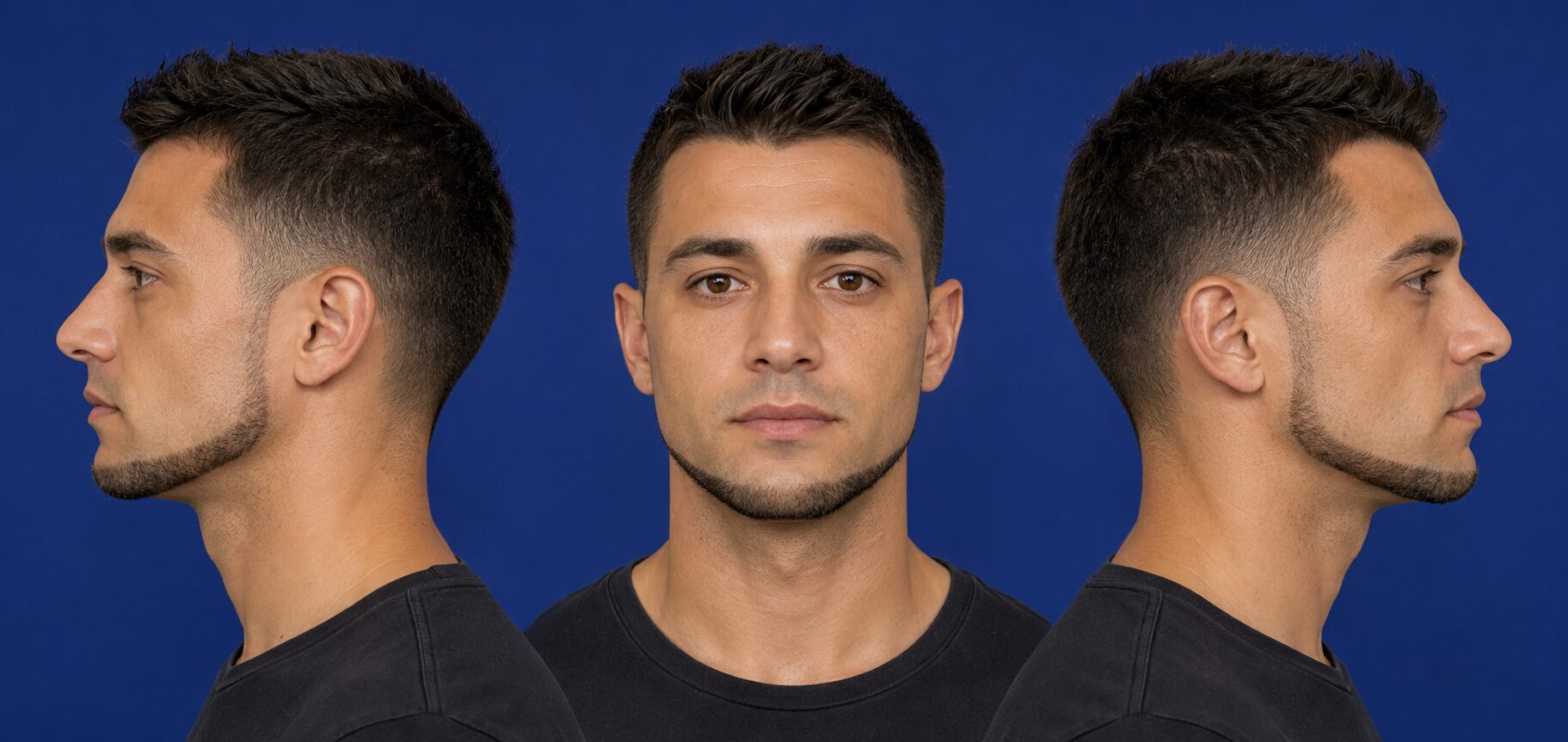 Bartarten: 26 Bartformen mit Namen und Bildern 15 chin-strap-drei-ansichten