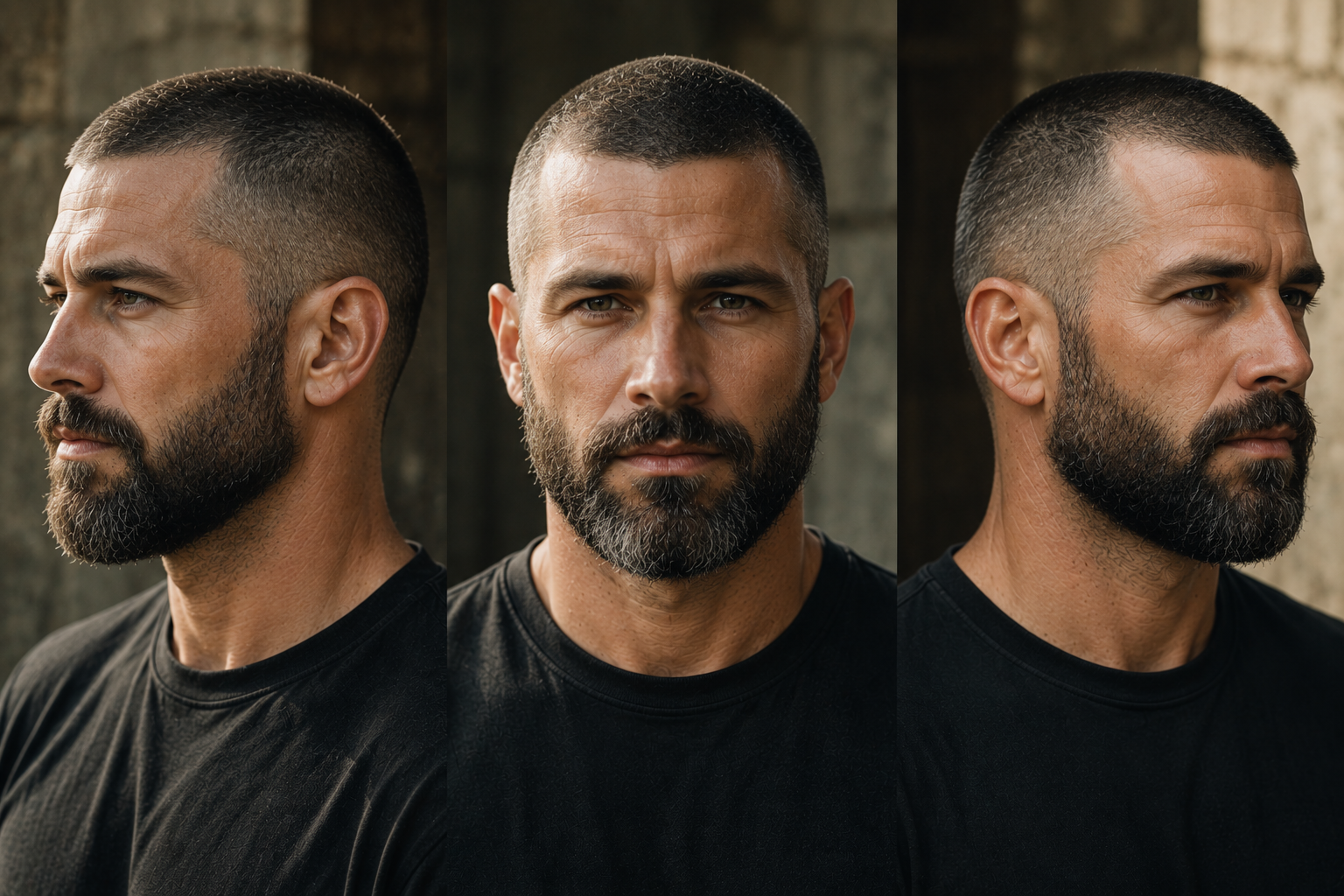 Männer Frisur mit Bart: 10 perfekte Kombinationen für jeden Typ 6 Buzz Cut mit Vollbart