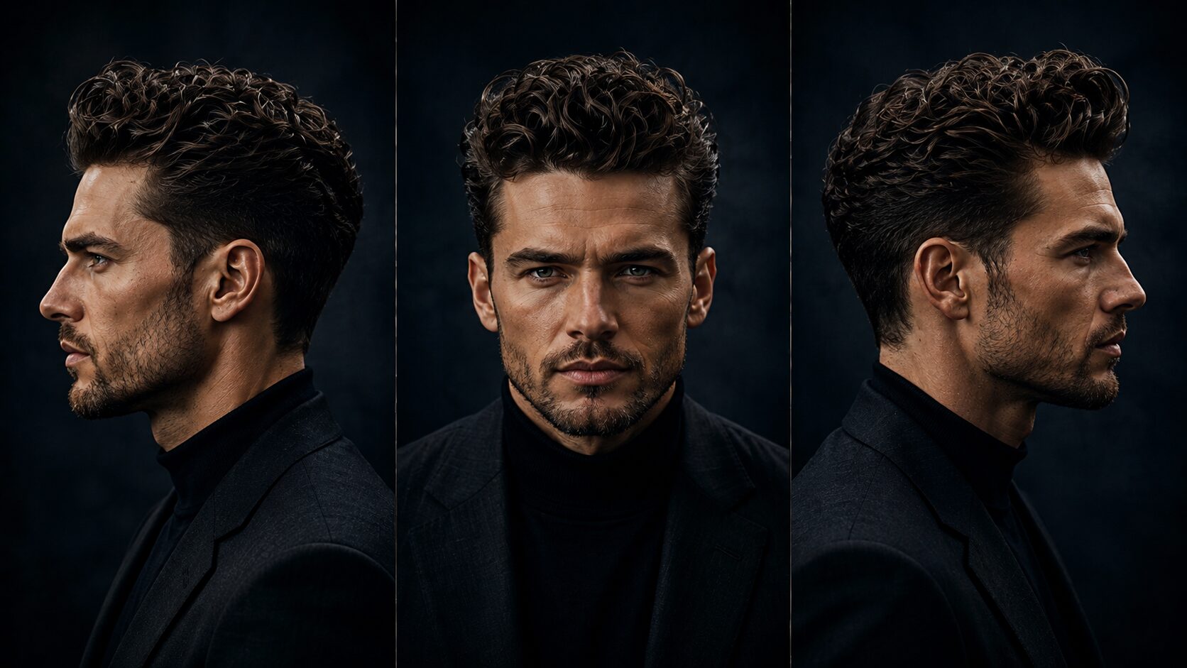 Locken Frisuren Männer: 10 coole Varianten für lockiges Haar 4 Curly Pompadour