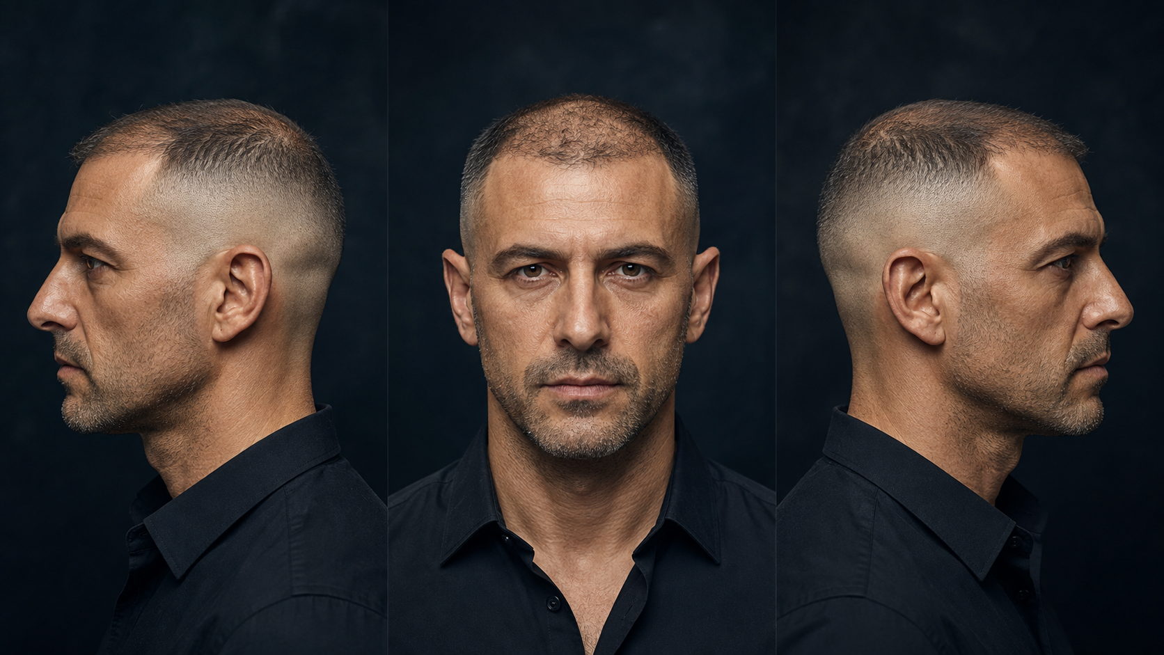 High Fade mit kurzem Deckhaar