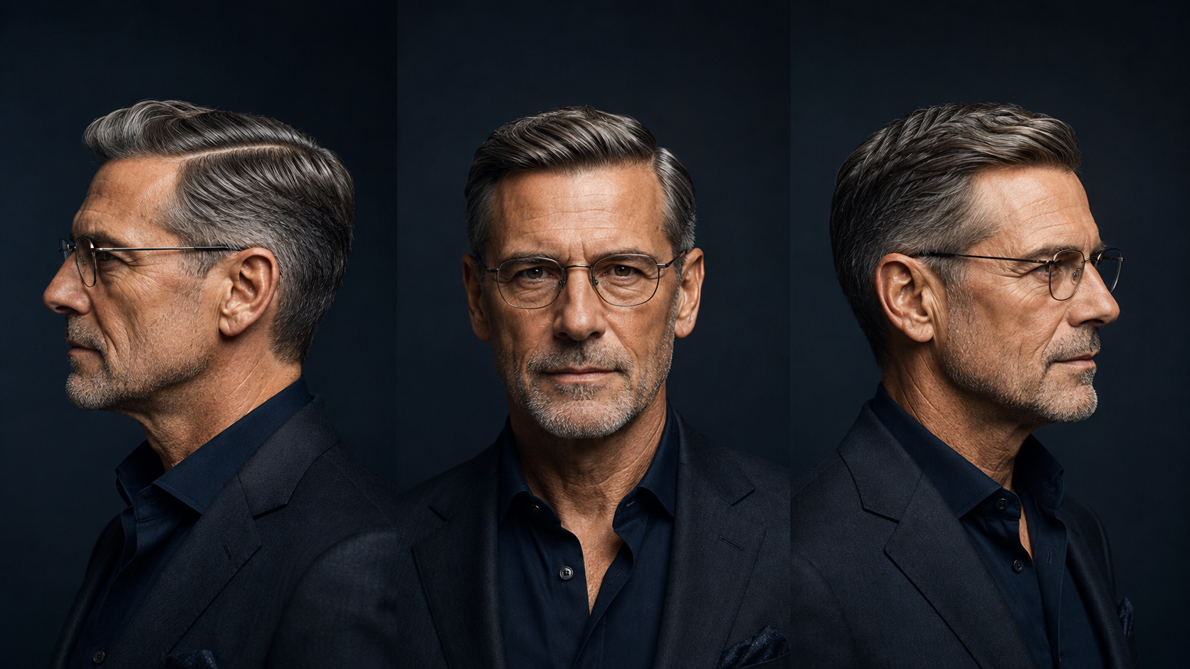 Frisuren Männer ab 50 mit Brille: 10 souveräne Schnitte 9 Klassischer Seitenscheitel