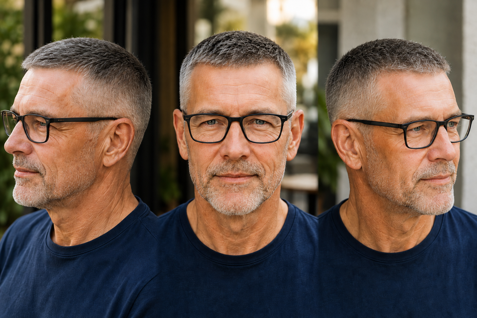 Frisuren Männer ab 50 mit Brille: 10 souveräne Schnitte 4 Kurzer Crew Cut