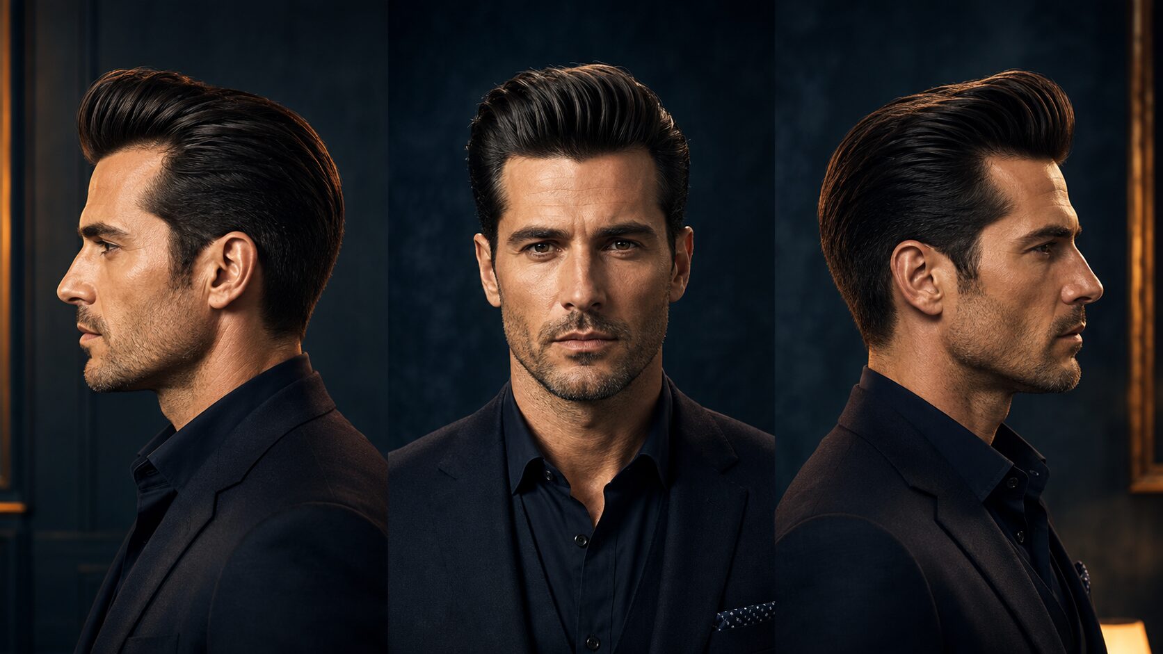 Kurzer Pompadour