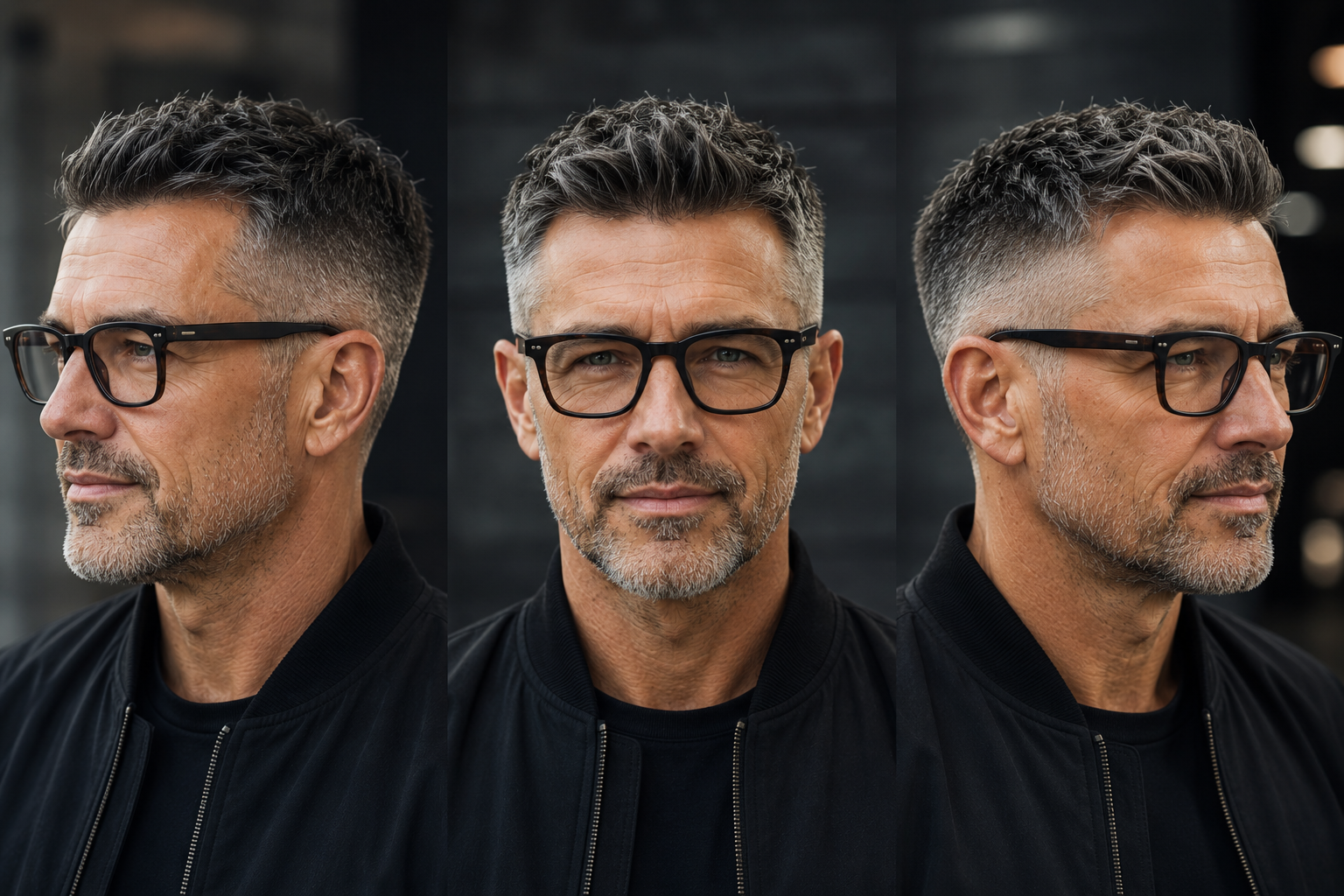 Frisuren Männer ab 50 mit Brille: 10 souveräne Schnitte 5 Salt and Pepper Look