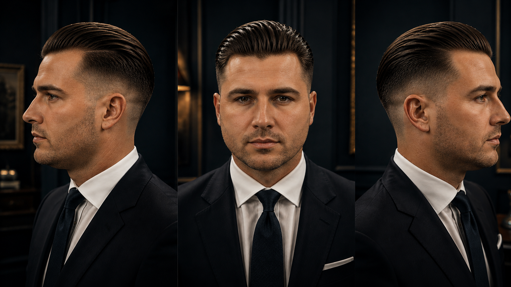 Slick Back mit Fade
