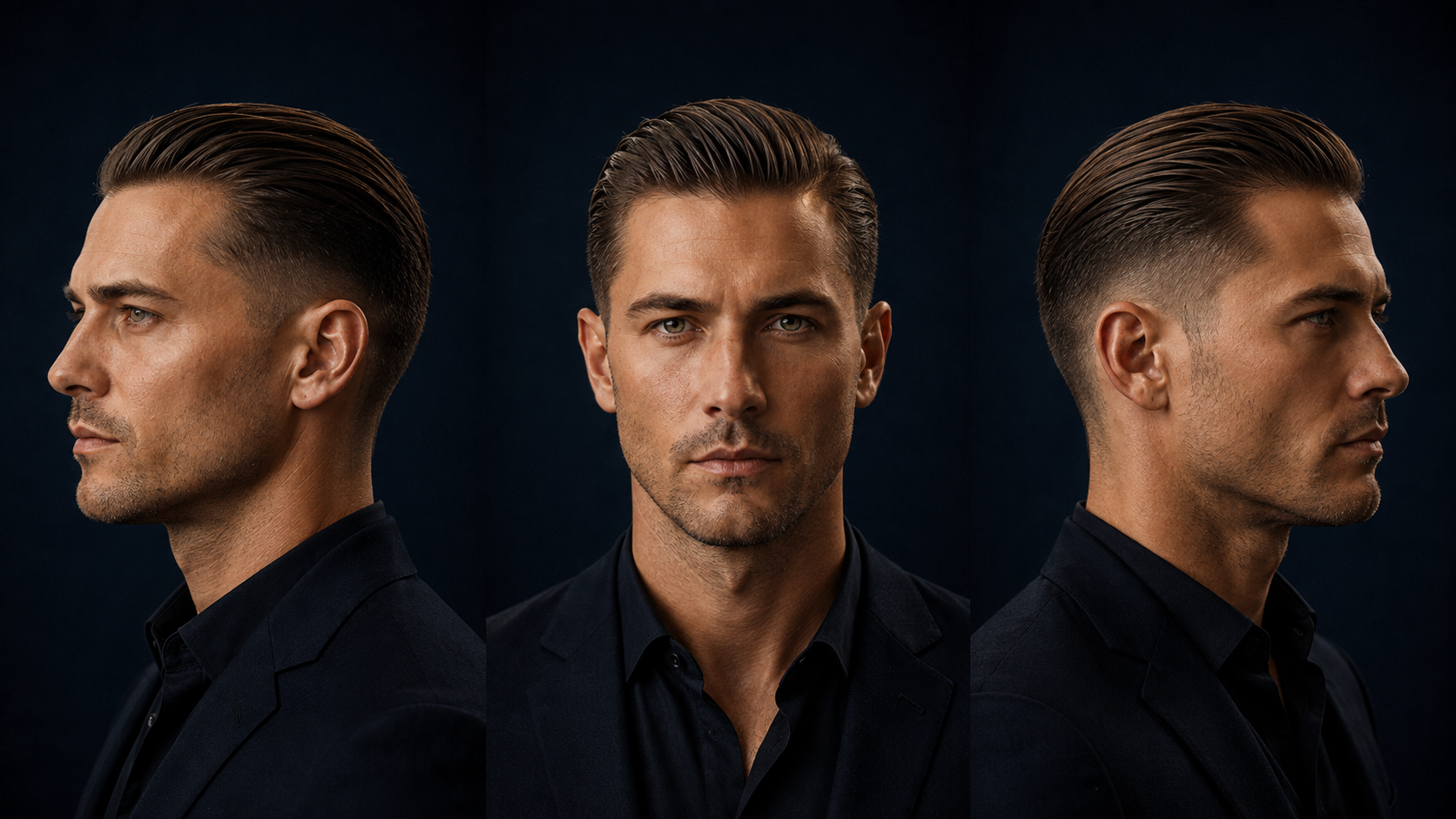 Slick Back mit Fade