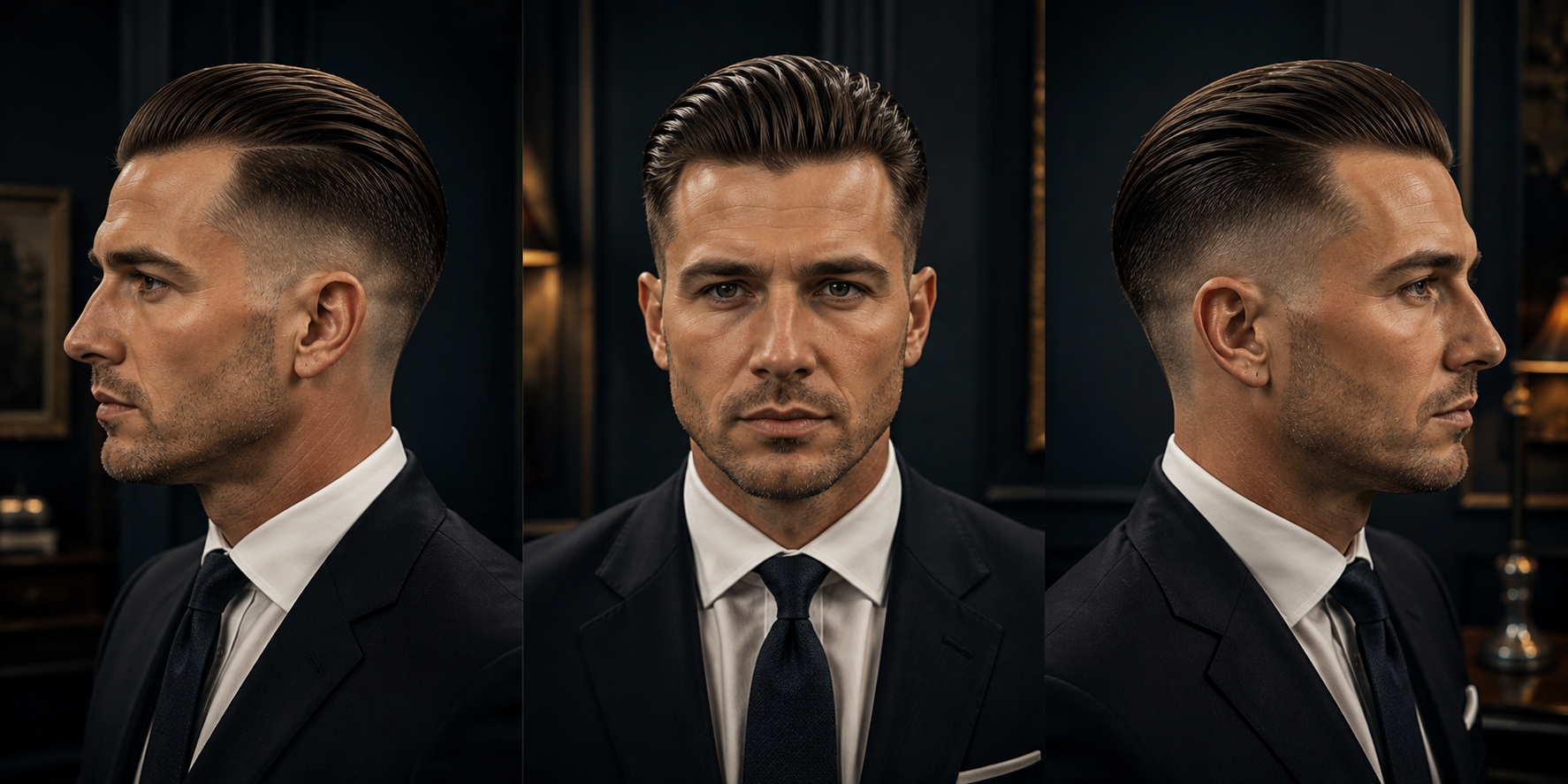 Slick Back mit Fade