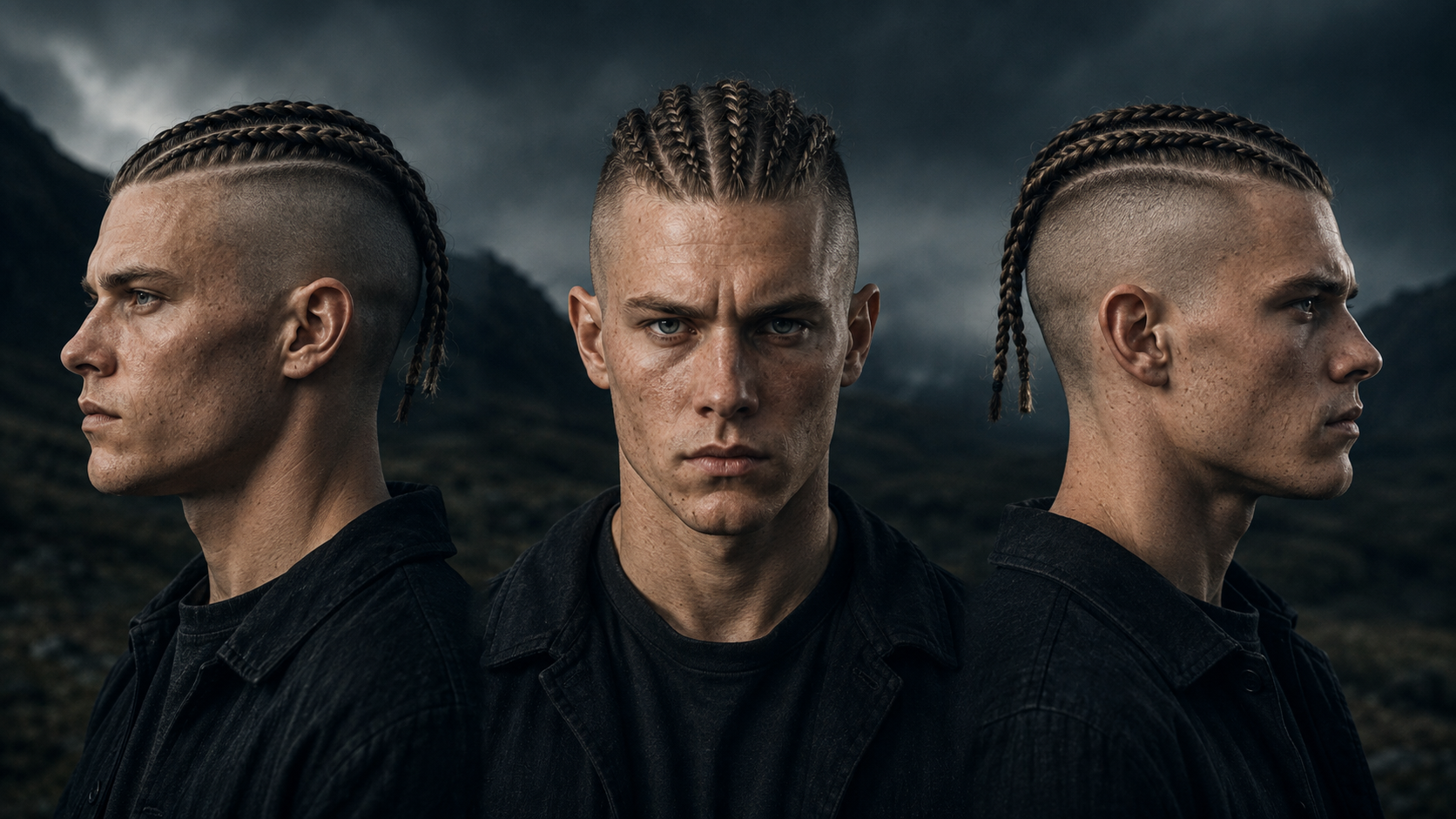 Wikinger Undercut mit Braids